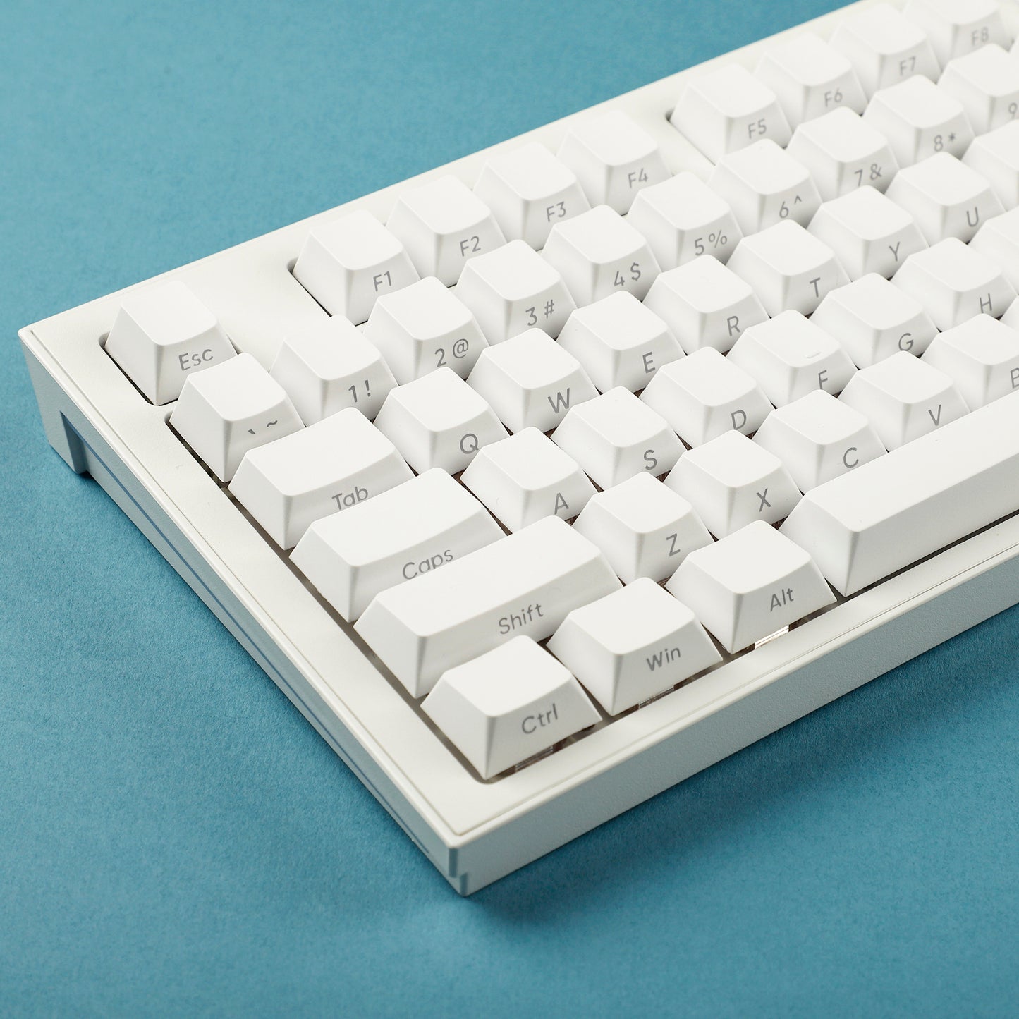 YMDK White Side-lit Shine Through Backlit 134 Keycap(Cherry Profile PBT Double Shot)