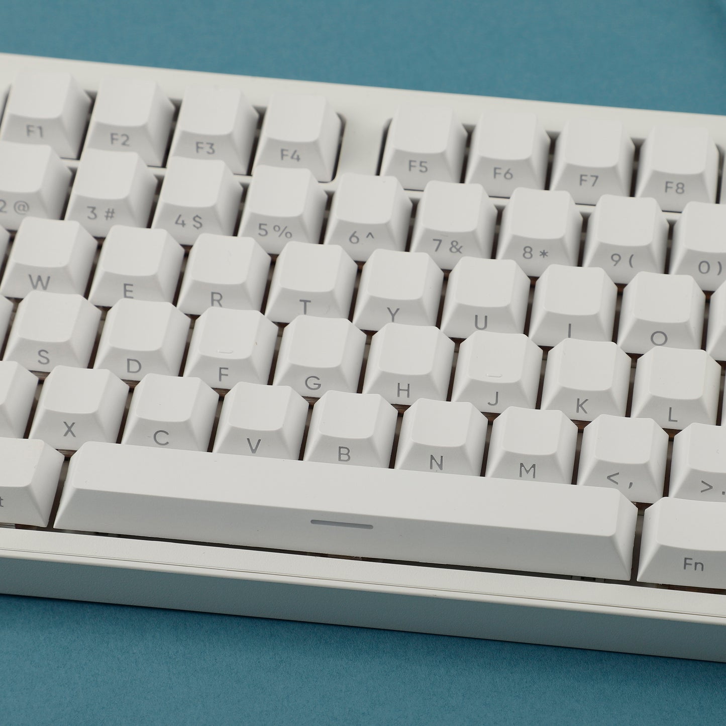 YMDK White Side-lit Shine Through Backlit 134 Keycap(Cherry Profile PBT Double Shot)