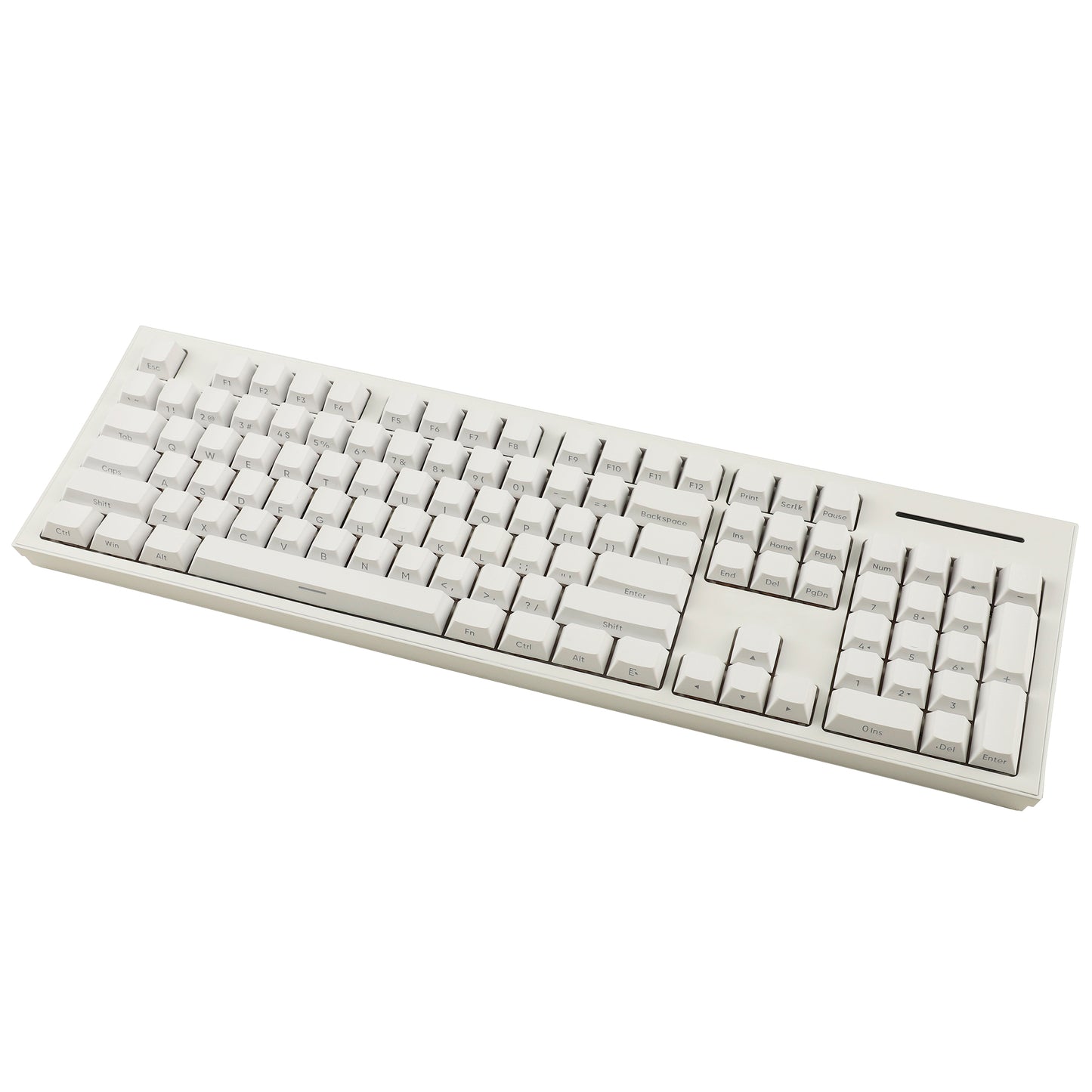 YMDK White Side-lit Shine Through Backlit 134 Keycap(Cherry Profile PBT Double Shot)