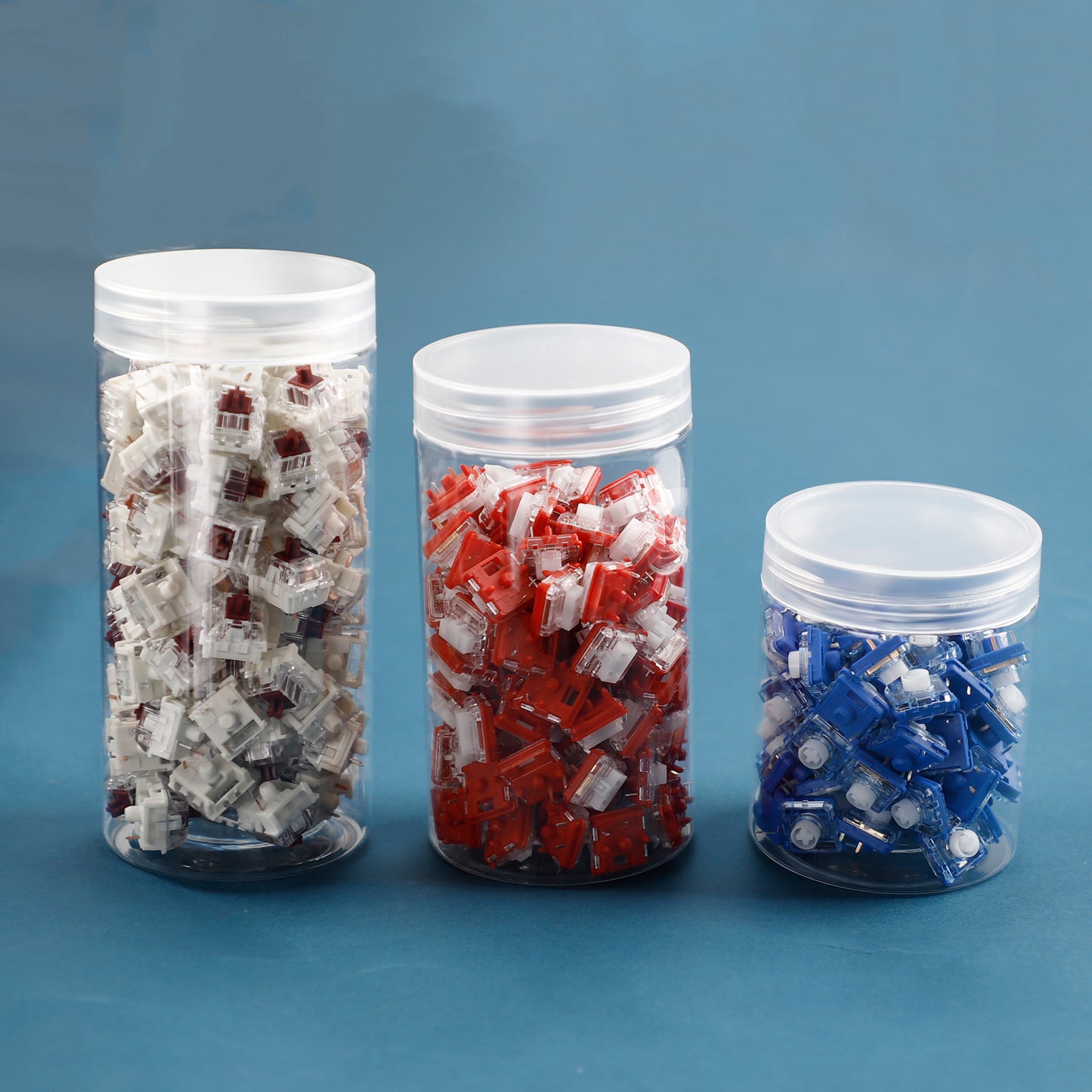 Transparent Plastic Sealed Jar PET Food Grade Storage Sealed Jar With Lid Round