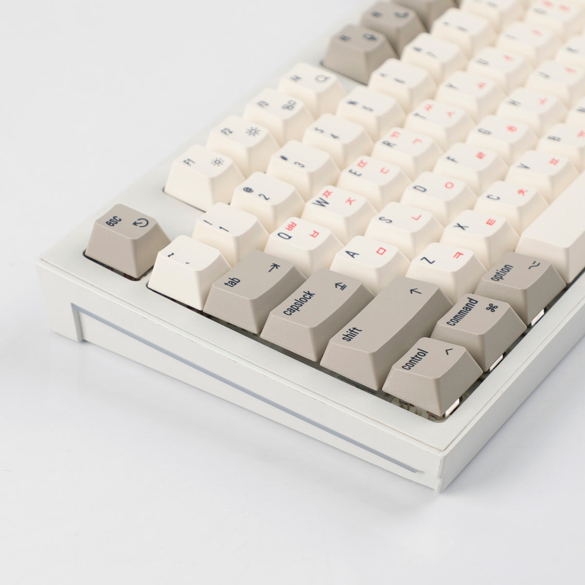 YMDK English Korean 136 Keys MAC Apple Retro Keycaps Cherry Profile PBT Dye Sublimation for 75/87/98/104/108 MX Mechanical Keyboard