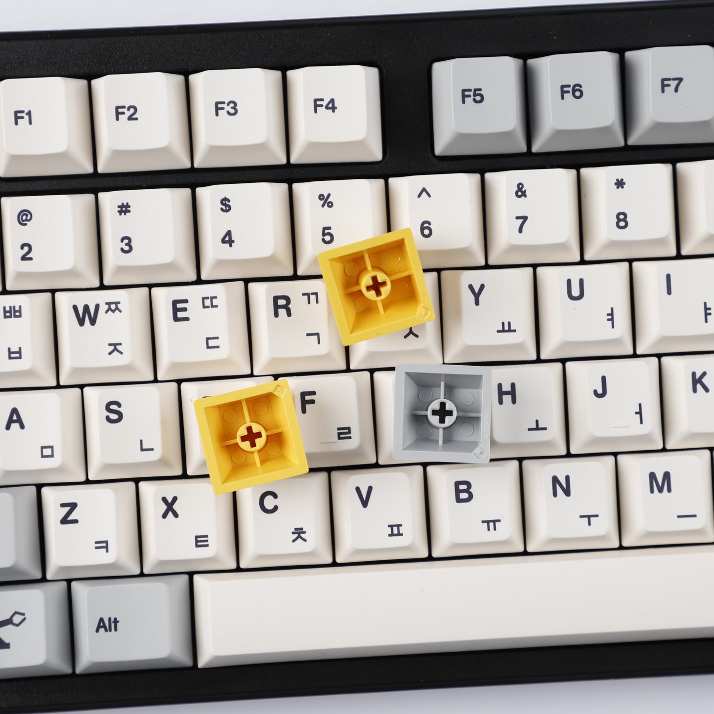 YMDK 142 Heavy Industry Keycaps English Korean Cherry Profile PBT Dye Sub Custom Keycap for MX Mechanical Keyboard Key Caps 65/75/87/98/100/104