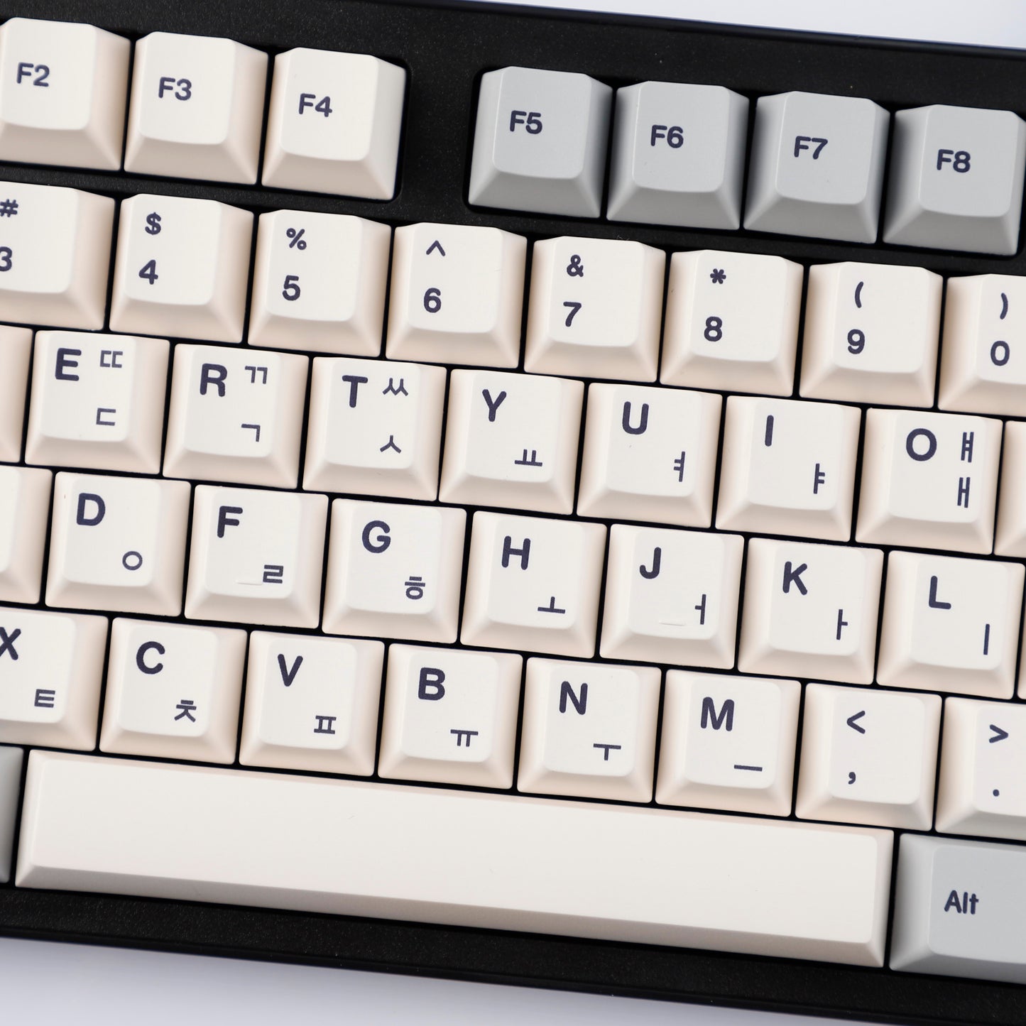 YMDK 142 Heavy Industry Keycaps English Korean Cherry Profile PBT Dye Sub Custom Keycap for MX Mechanical Keyboard Key Caps 65/75/87/98/100/104
