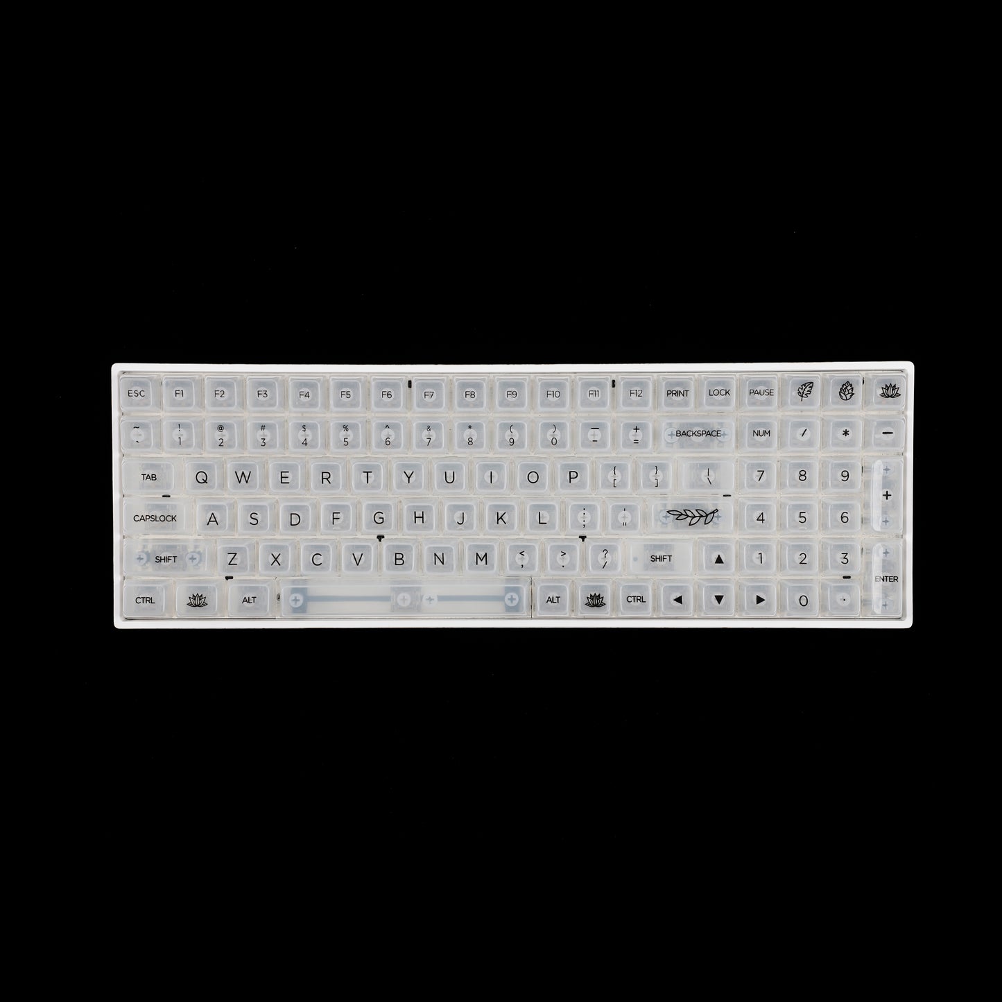 YMDK Crystal Backlit 131 Keycaps(UV Print MDA Profile 1.15mm)