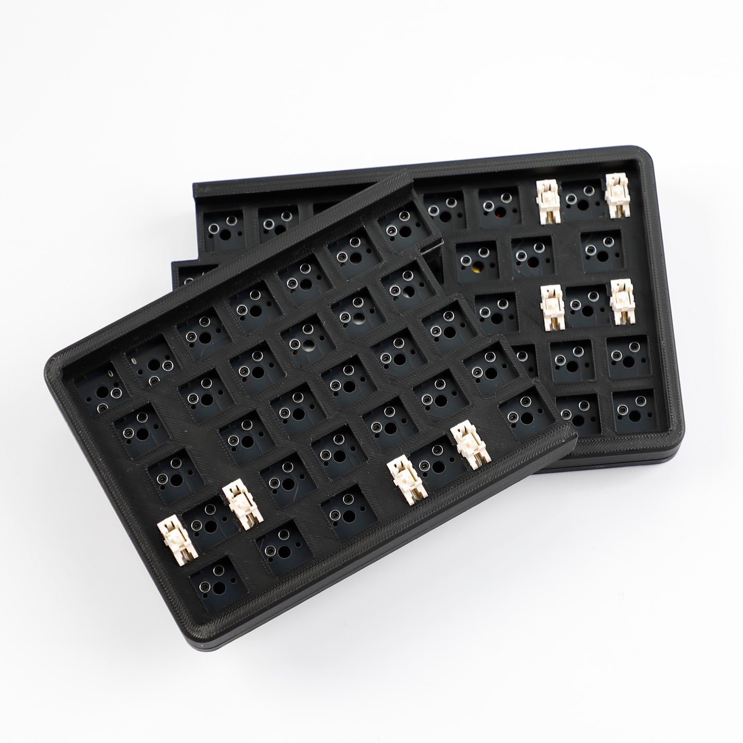 YMDK W64 Wireless Split Keyboard 2.4Ghz 66 Keys Ergonomic Hotswappable 60% Layout 3D PLA Vial All Key Programmable Independent Gaming Keyboard Kit
