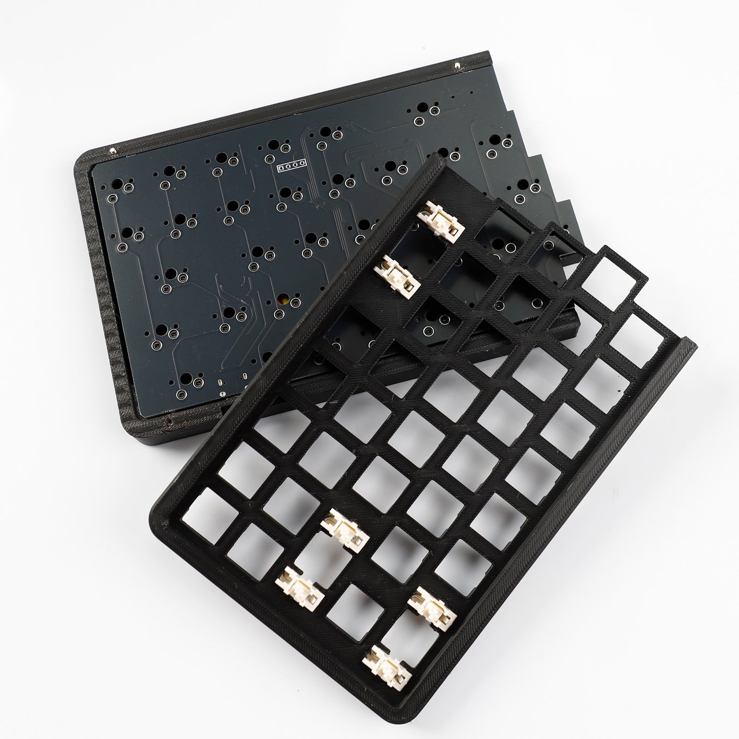 YMDK W64 Wireless Split Keyboard 2.4Ghz 66 Keys Ergonomic Hotswappable 60% Layout 3D PLA Vial All Key Programmable Independent Gaming Keyboard Kit