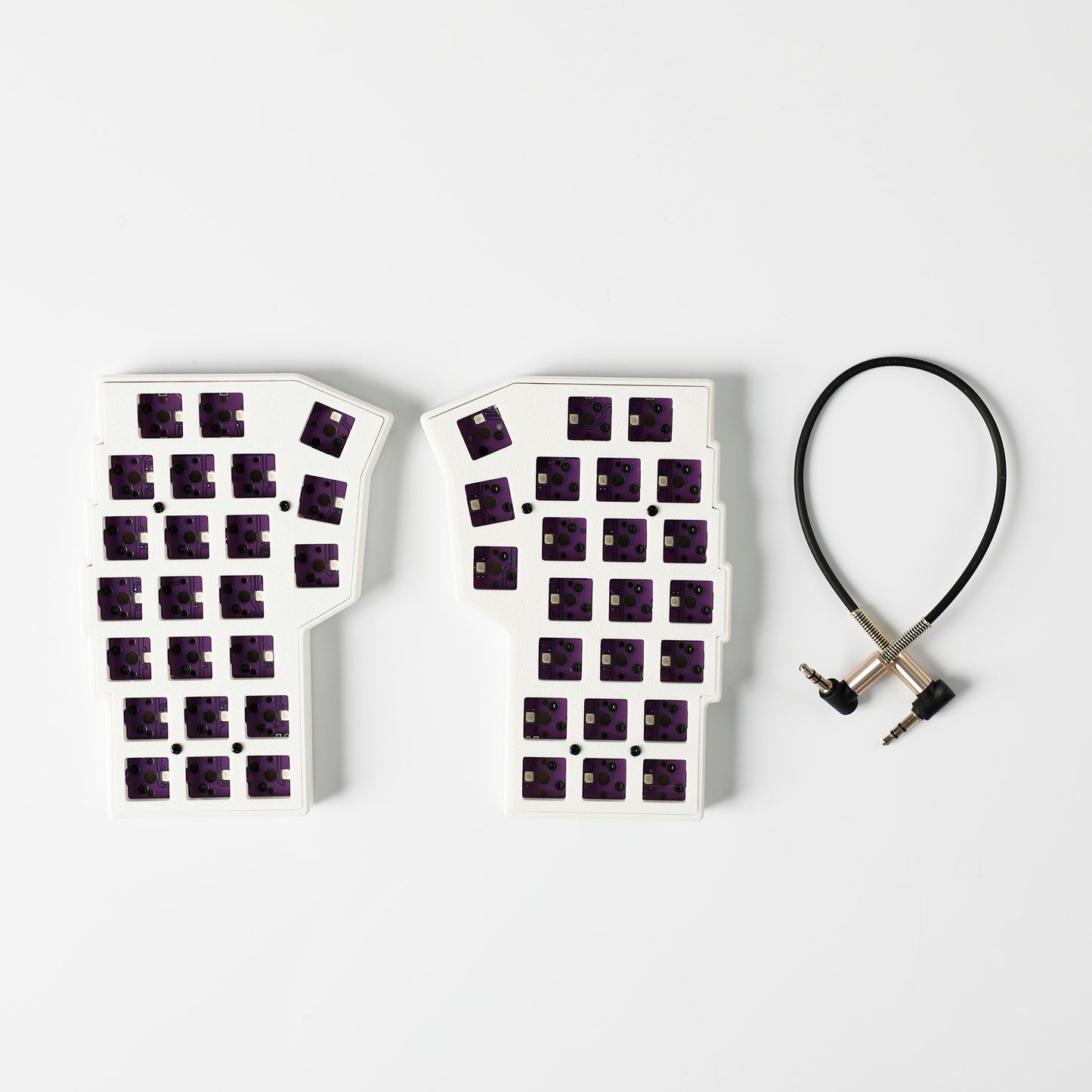 YMDK Split Keyboard Corne V4.1 46 Keys Ergonomic Hotswappable 40% Layout 3D Print case RGB QMK Vial All Key Programmable Mini Independent Gaming Keyboard Kit
