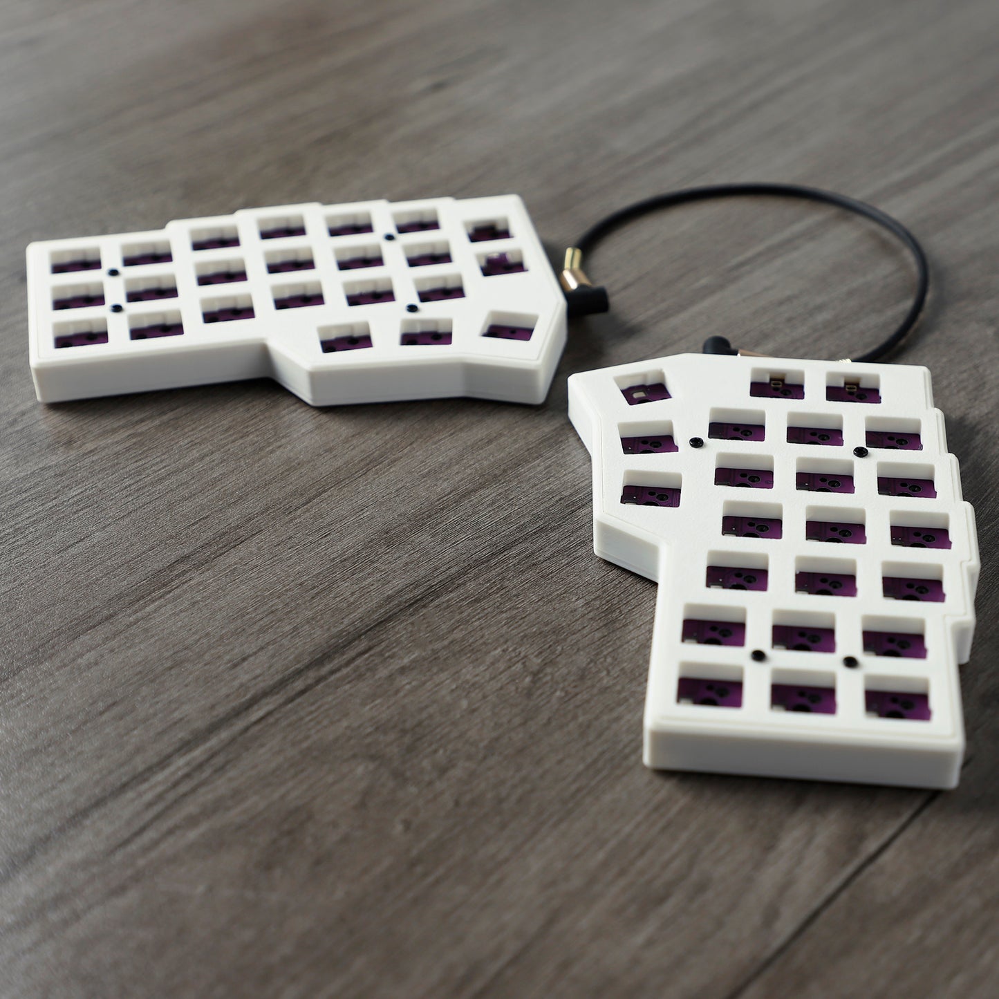 YMDK Split Keyboard Corne V4.1 46 Keys Ergonomic Hotswappable 40% Layout 3D Print case RGB QMK Vial All Key Programmable Mini Independent Gaming Keyboard Kit