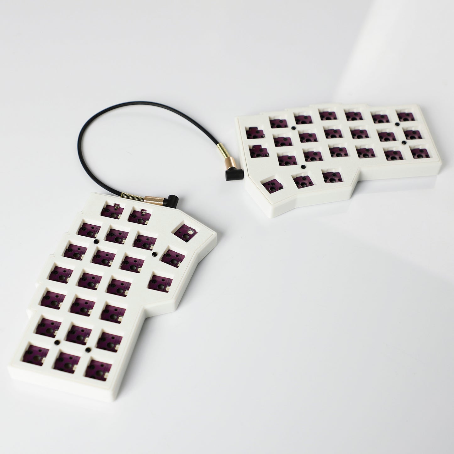 YMDK Split Keyboard Corne V4.1 46 Keys Ergonomic Hotswappable 40% Layout 3D Print case RGB QMK Vial All Key Programmable Mini Independent Gaming Keyboard Kit