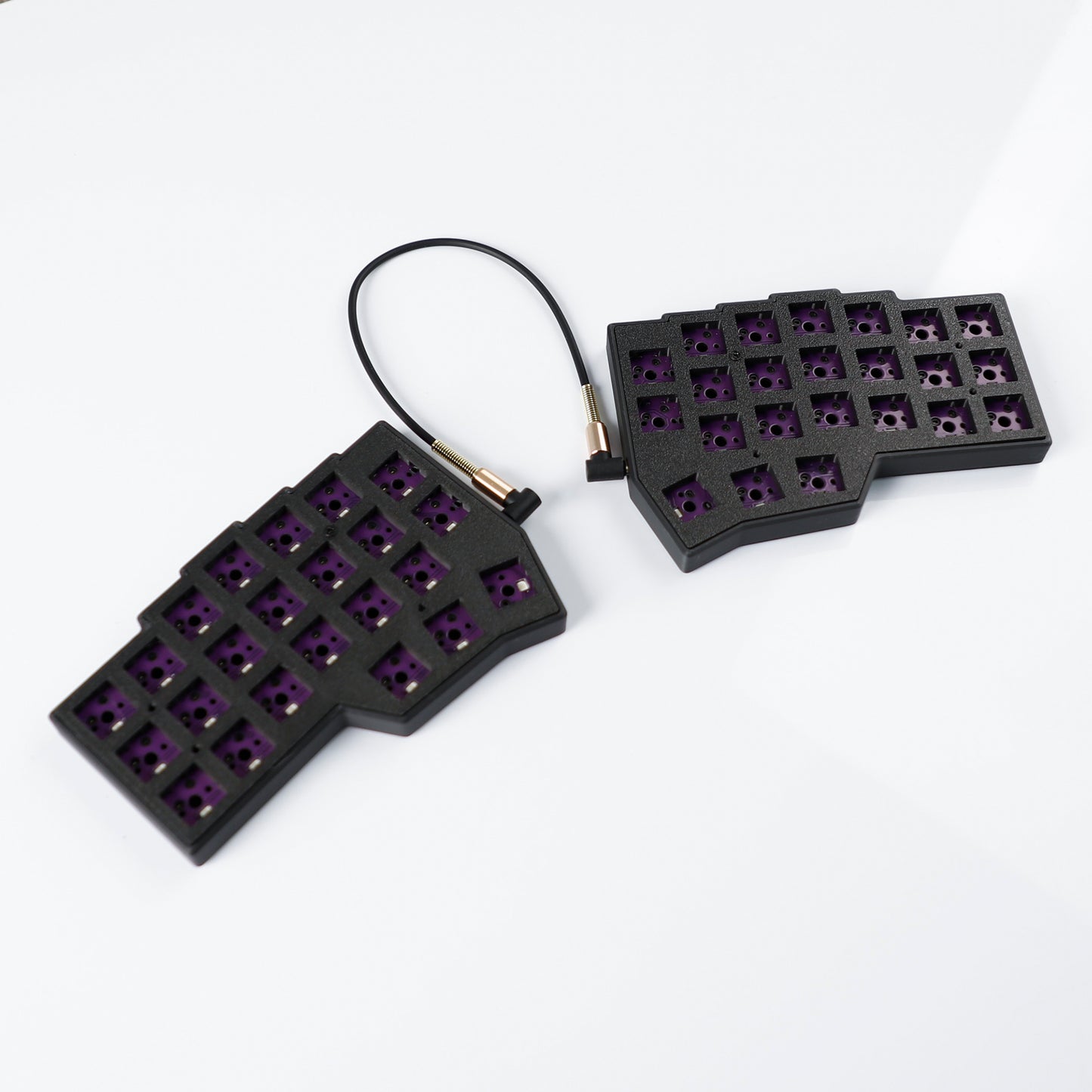 YMDK Split Keyboard Corne V4.1 46 Keys Ergonomic Hotswappable 40% Layout 3D Print case RGB QMK Vial All Key Programmable Mini Independent Gaming Keyboard Kit