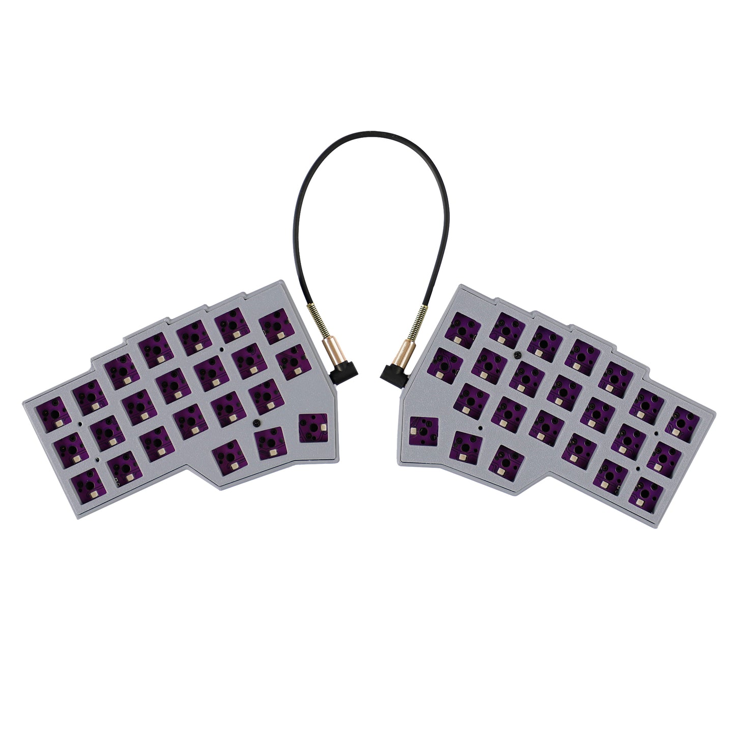 YMDK Split Keyboard Corne V4.1 46 Keys Ergonomic Hotswappable 40% Layout 3D Print case RGB QMK Vial All Key Programmable Mini Independent Gaming Keyboard Kit