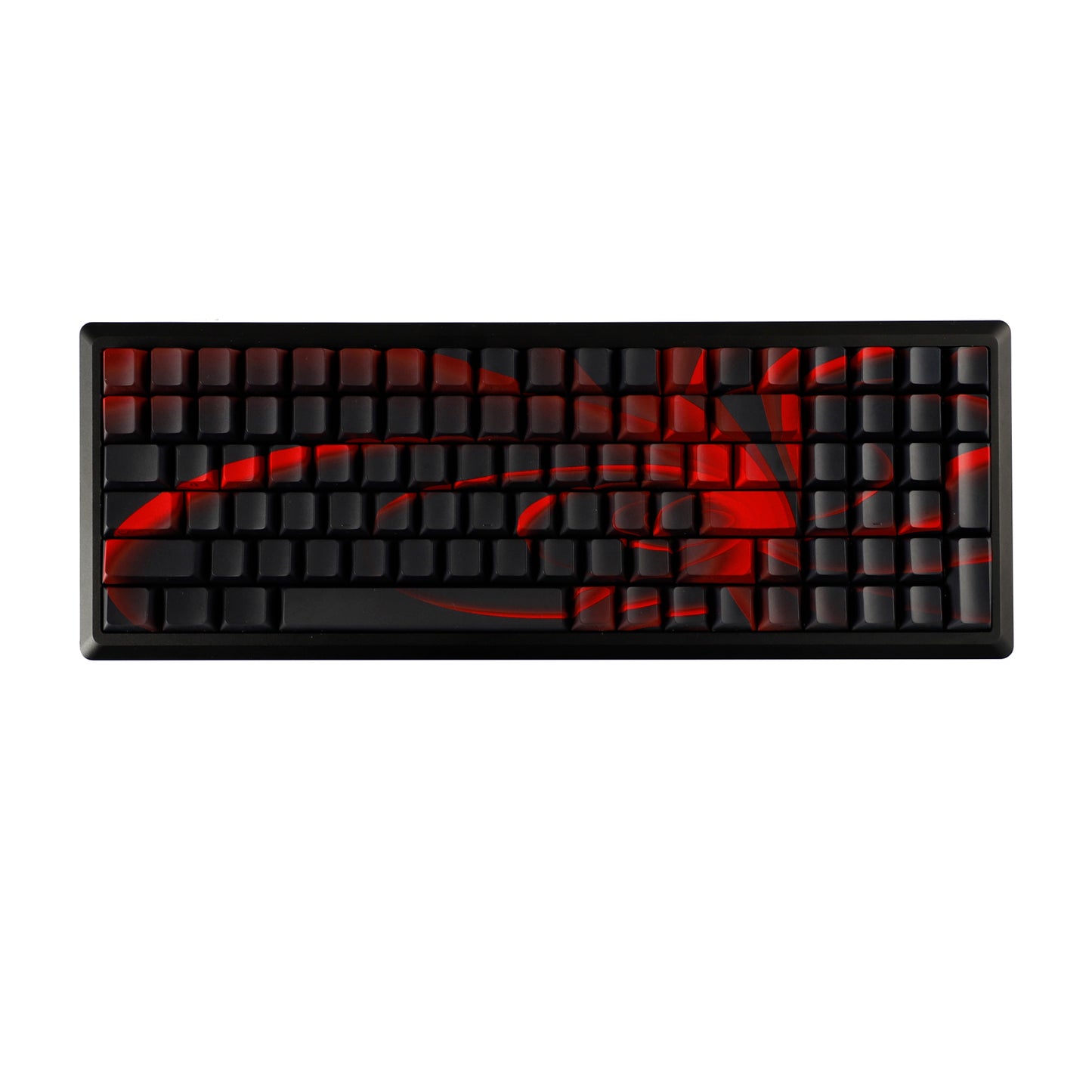 YMDK Earth Magnetic Field Series Keycaps 128 keycap Cherry Profile Sidelit Shine Through Dye Sub Thick PBT Keycaps for MX Mechanical keyboard