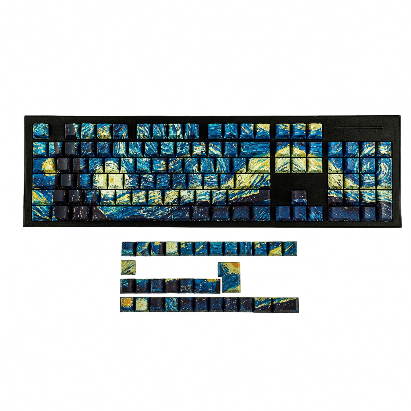 YMDK 134 Custom PBT Double Shot Side-lit Shine Through Translucent Backlit Cherry Profile keycap