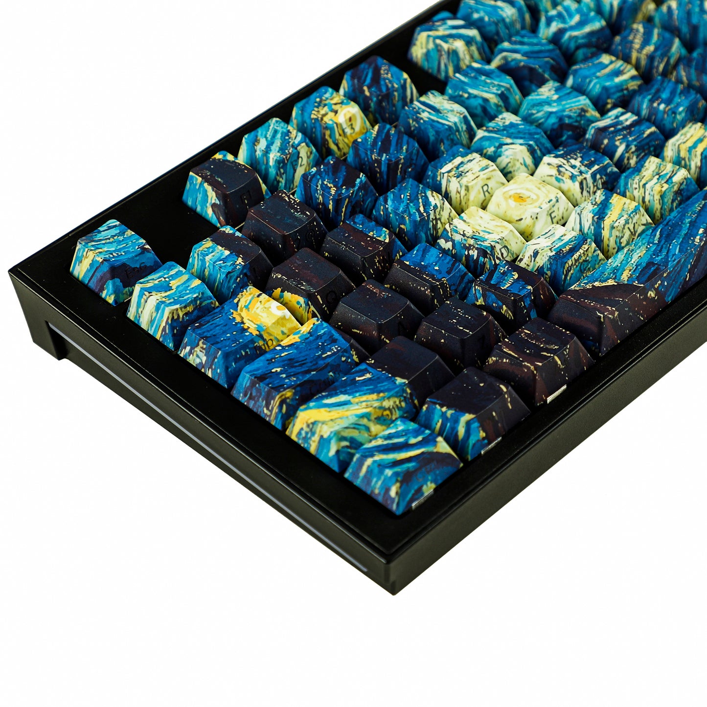 YMDK 134 Custom PBT Double Shot Side-lit Shine Through Translucent Backlit Cherry Profile keycap