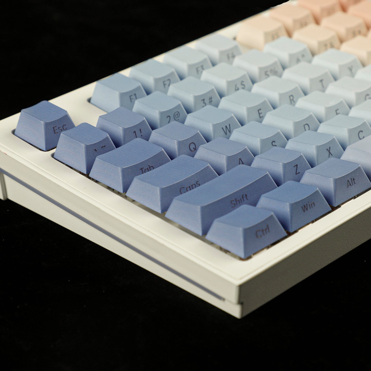 YMDK 134 Custom PBT Double Shot Side-lit Shine Through Translucent Backlit Cherry Profile keycap