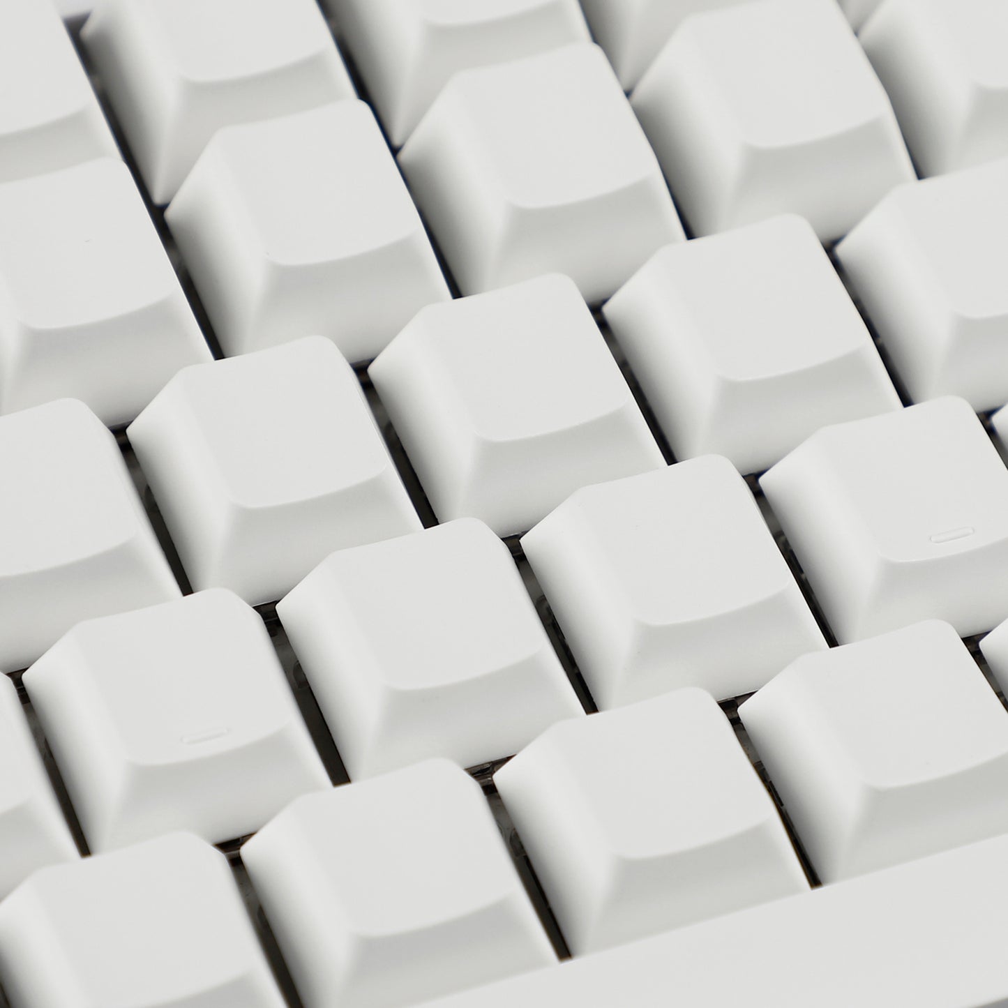 YMDK White blank cherry profile Keycaps