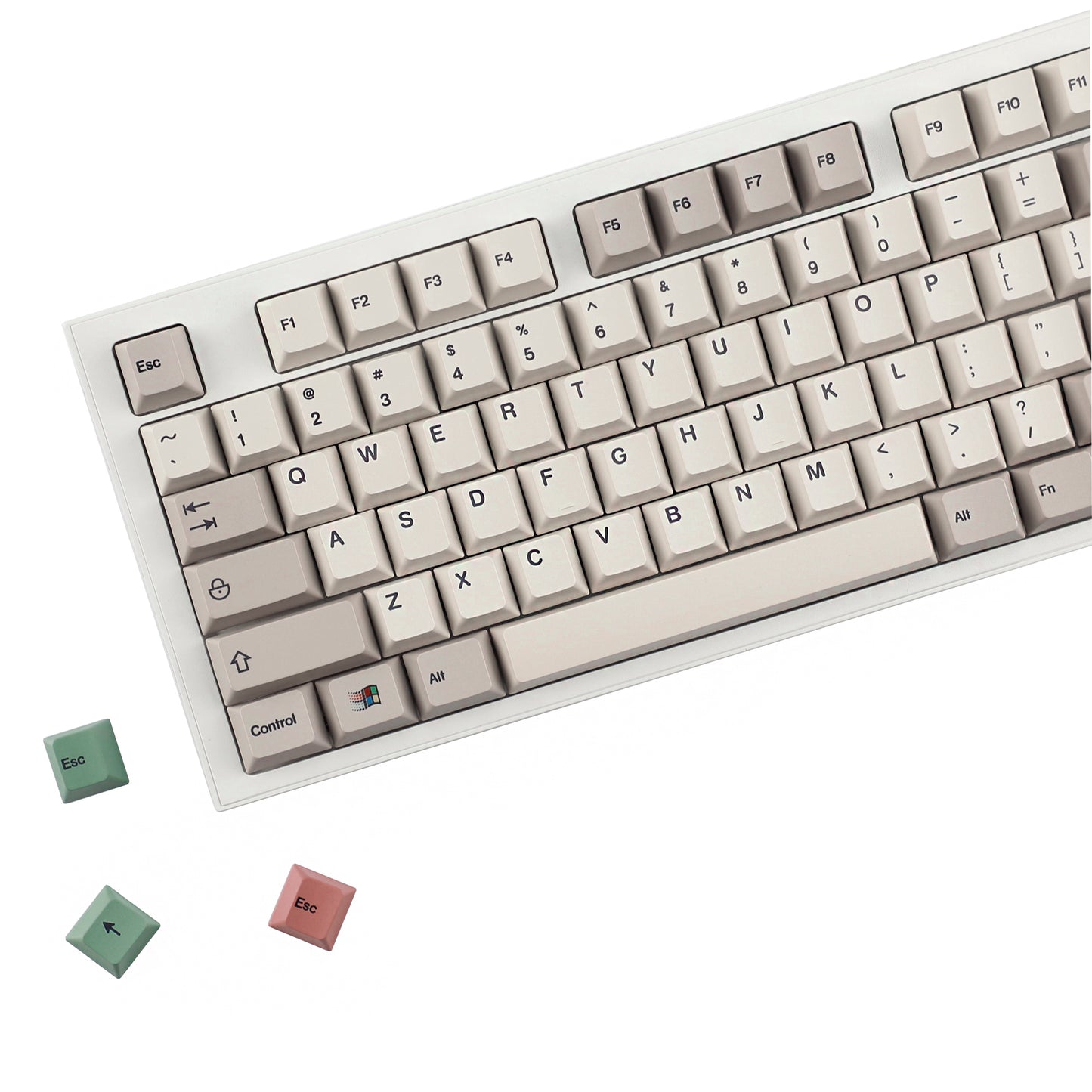 YMDK 161 Keys 9009 English Korean German QWERTZ Cherry Profile Dye Sub Top Print PBT Keycap for 61/68/87/98/104/108 Layout MX Mechanical Keyboard