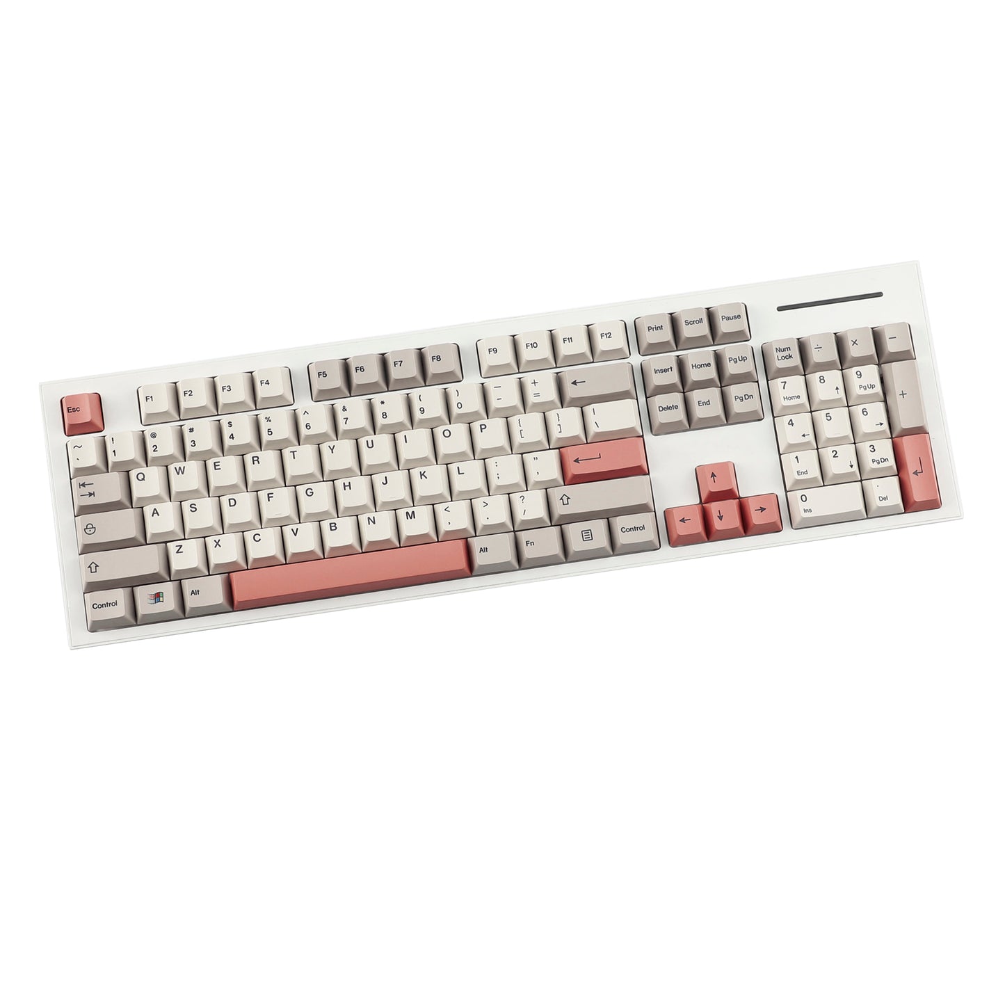 YMDK 161 Keys 9009 English Korean German QWERTZ Cherry Profile Dye Sub Top Print PBT Keycap for 61/68/87/98/104/108 Layout MX Mechanical Keyboard
