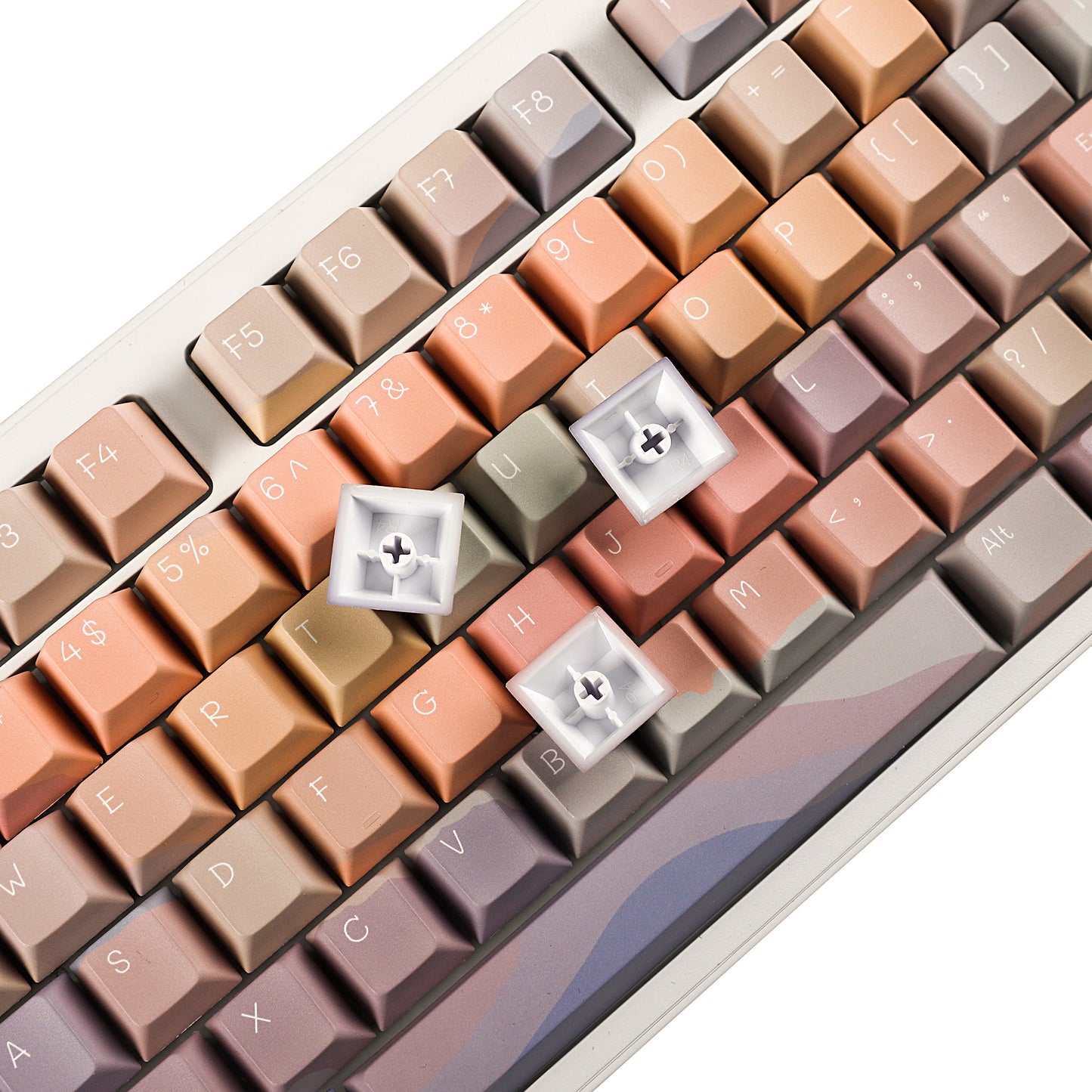 YMDK Dopamine Story Cherry Profile 5 Sides Over Dye Sub Thick PBT KEYCAP for MX Mechanical Keyboard