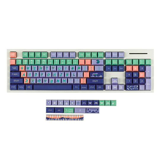 YMDK Monster 122 keys 5 Sides Over Keycap For MX Keyboard Apex(XDA profile Dye Sub PBT )