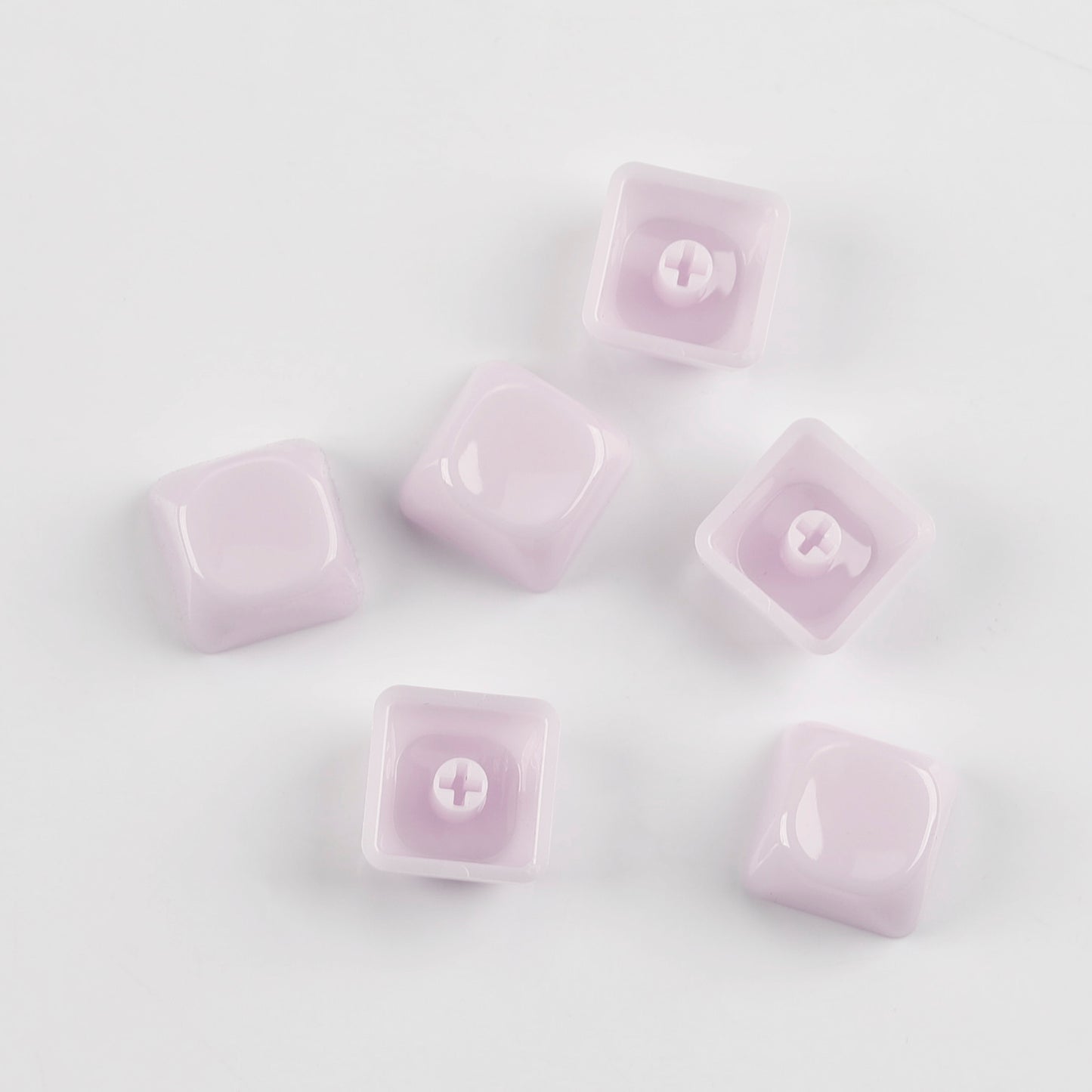 YMDK 1u MOA Profile Jelly Tone Blank Keycaps Fog Shine Through 1.5mm