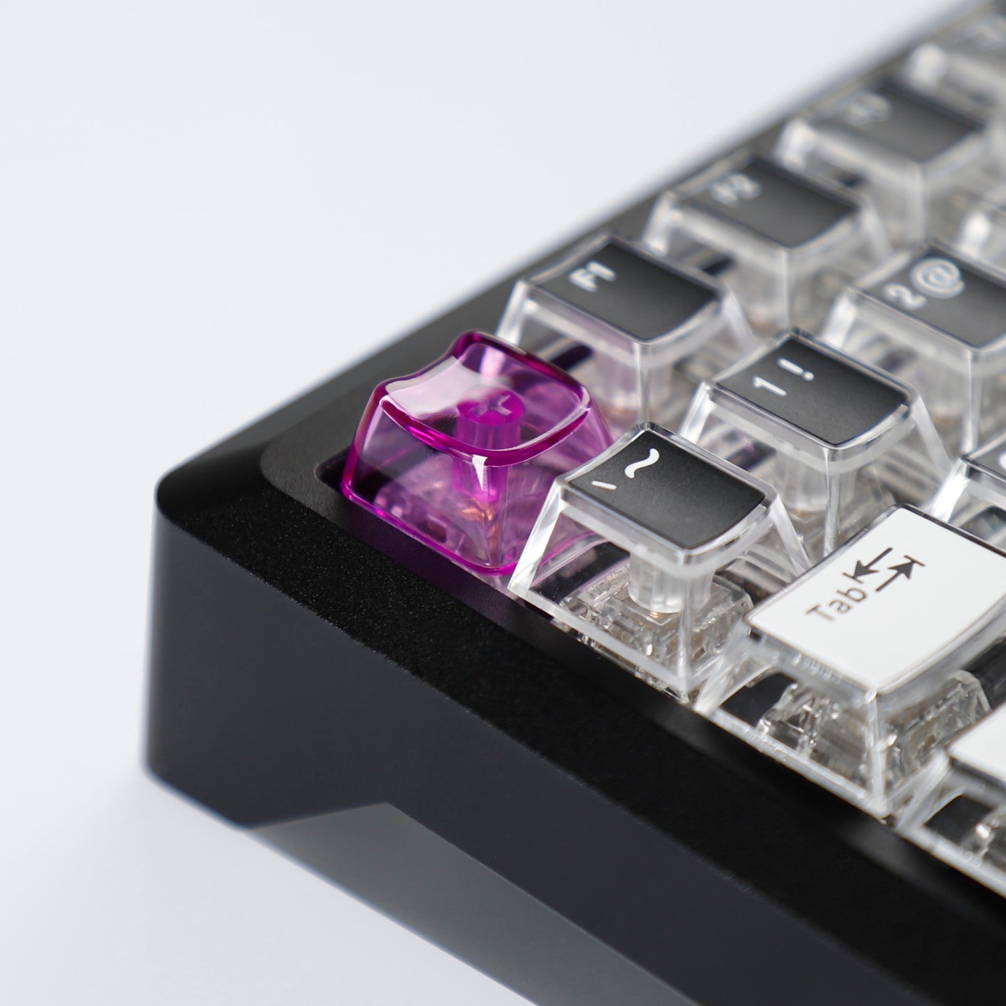 YMDK Cat Shape Blank 1u Keycap Thick 1.45mm Personality Cute Custom Keycaps PC Smooth Surface for MX Mechanical Gaming Keyboard