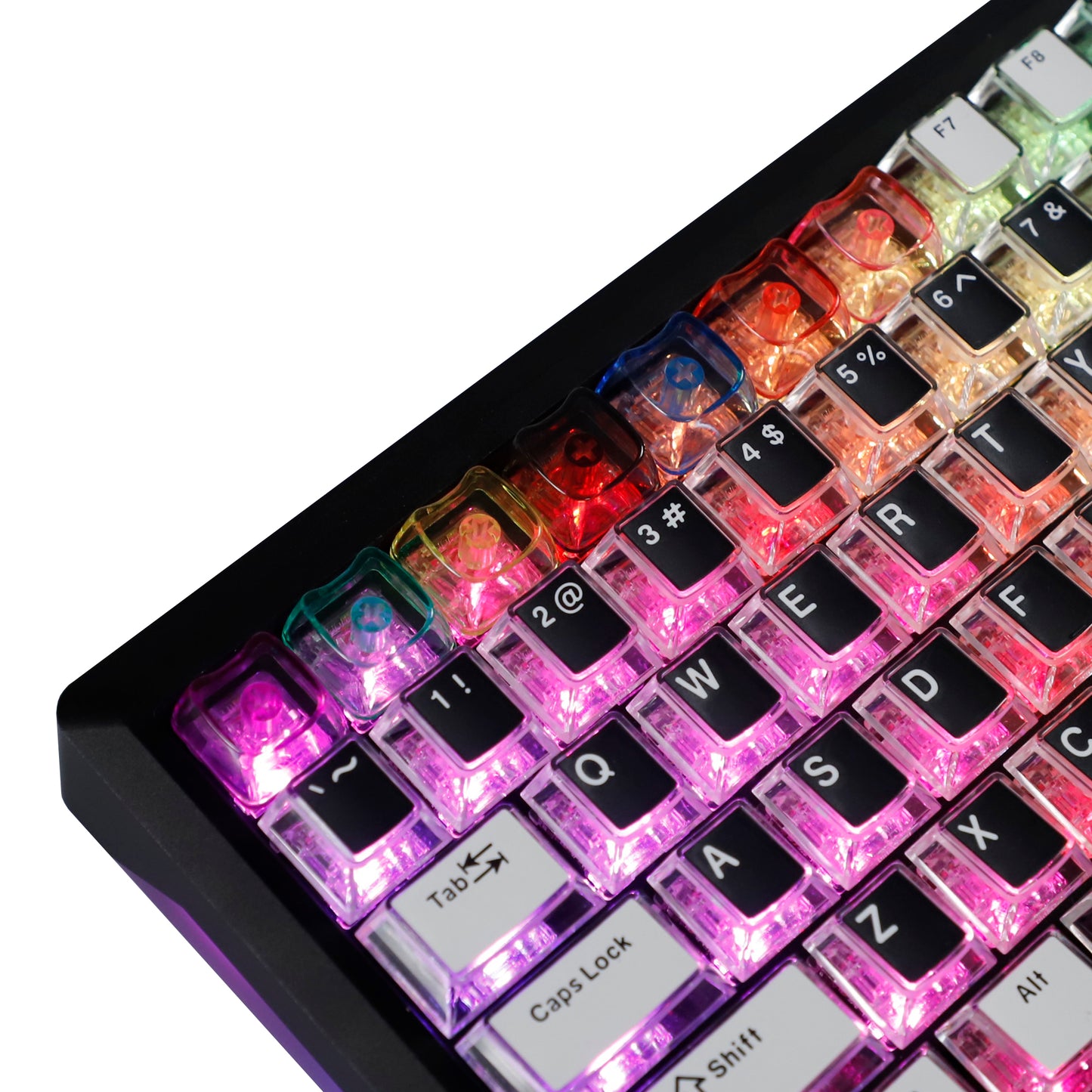 YMDK Cat Shape Blank 1u Keycap Thick 1.45mm Personality Cute Custom Keycaps PC Smooth Surface for MX Mechanical Gaming Keyboard