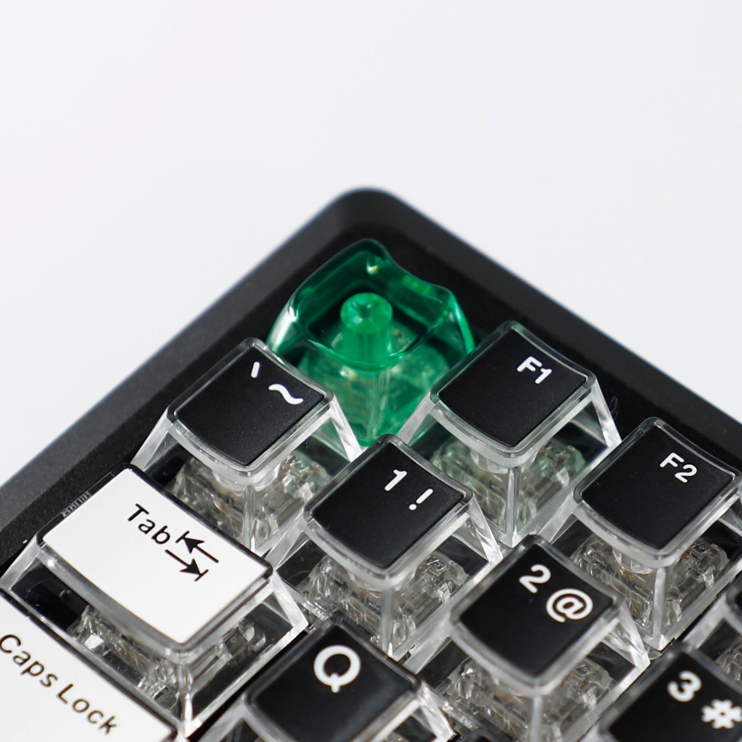 YMDK Cat Shape Blank 1u Keycap Thick 1.45mm Personality Cute Custom Keycaps PC Smooth Surface for MX Mechanical Gaming Keyboard