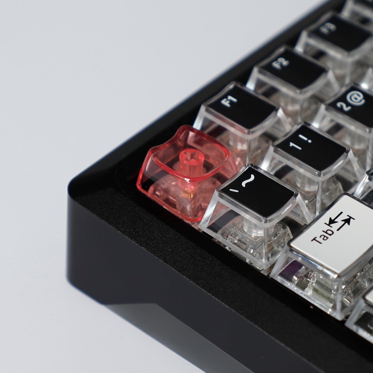 YMDK Cat Shape Blank 1u Keycap Thick 1.45mm Personality Cute Custom Keycaps PC Smooth Surface for MX Mechanical Gaming Keyboard