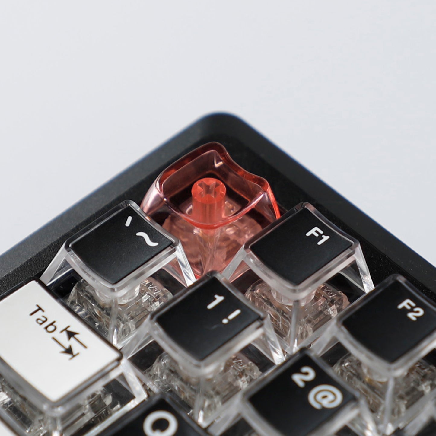 YMDK Cat Shape Blank 1u Keycap Thick 1.45mm Personality Cute Custom Keycaps PC Smooth Surface for MX Mechanical Gaming Keyboard