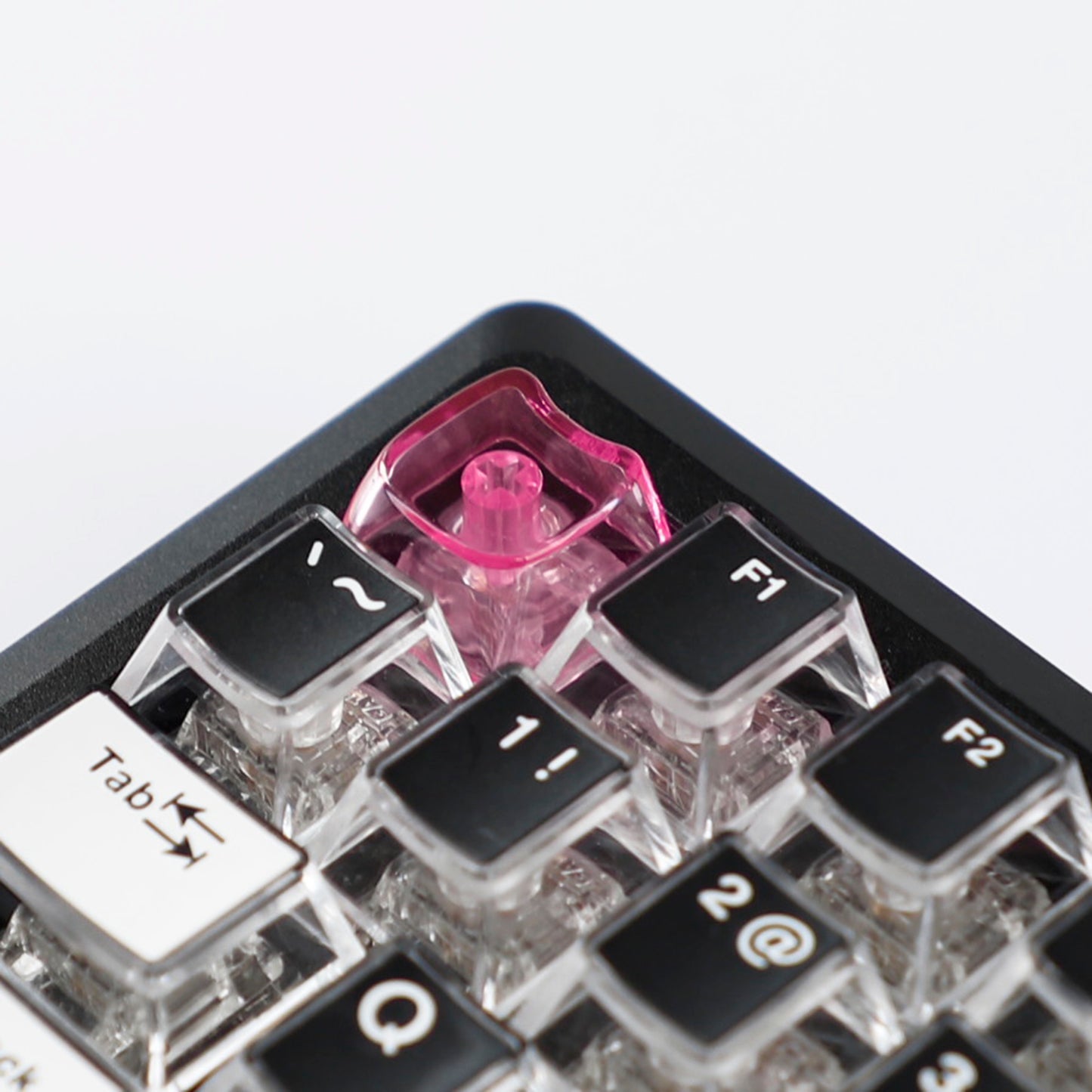 YMDK Cat Shape Blank 1u Keycap Thick 1.45mm Personality Cute Custom Keycaps PC Smooth Surface for MX Mechanical Gaming Keyboard