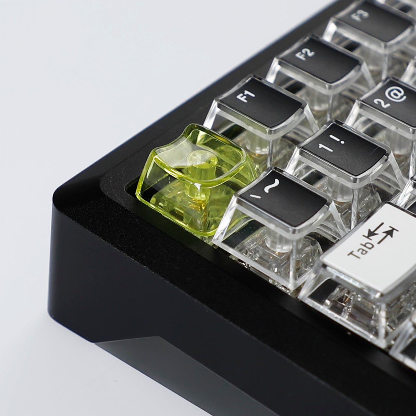 YMDK Cat Shape Blank 1u Keycap Thick 1.45mm Personality Cute Custom Keycaps PC Smooth Surface for MX Mechanical Gaming Keyboard