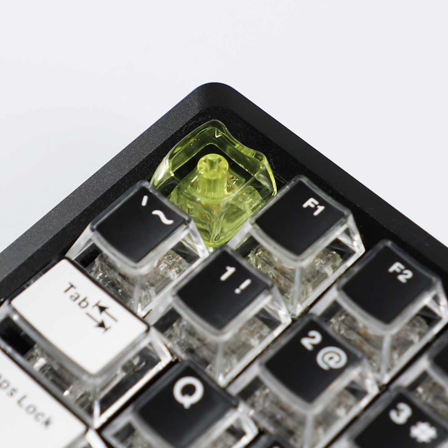 YMDK Cat Shape Blank 1u Keycap Thick 1.45mm Personality Cute Custom Keycaps PC Smooth Surface for MX Mechanical Gaming Keyboard