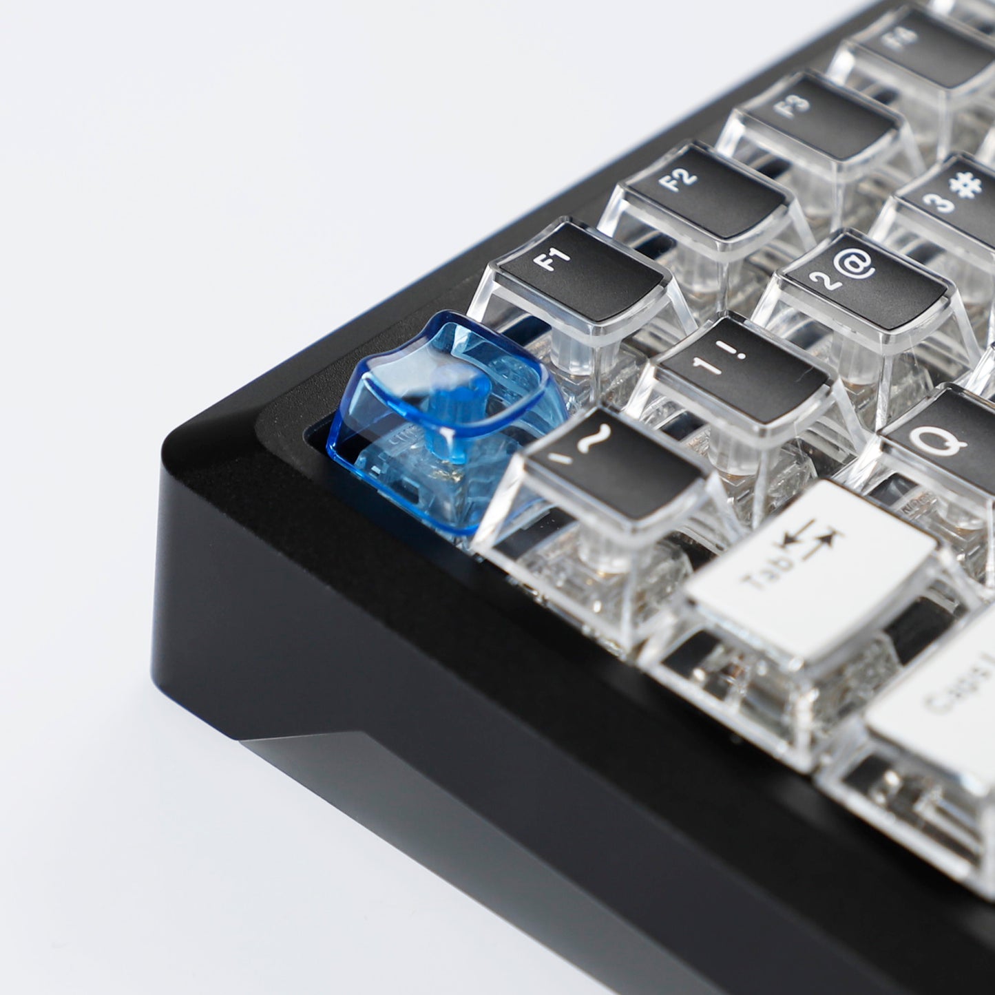 YMDK Cat Shape Blank 1u Keycap Thick 1.45mm Personality Cute Custom Keycaps PC Smooth Surface for MX Mechanical Gaming Keyboard