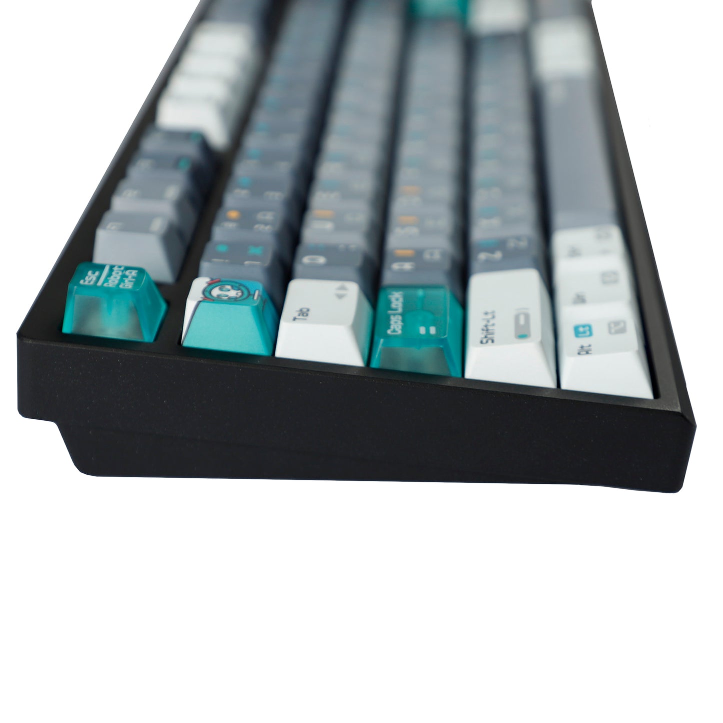 RO75 Wireless RGB Mechanical Keyboard, 3-Mode 75% Programmable, Top Printed PBT Keycaps, Ergonomic 2.4GHz/USB-C/BT5.0 Gaming Keyboards, Compatible with PC, Laptop