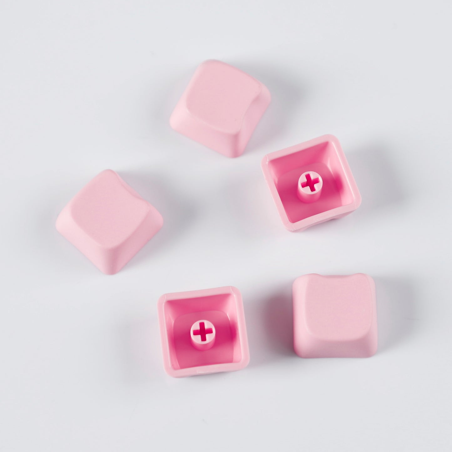 YMDK Cat Shape Blank 1u Keycap Thick 1.45mm Personality Cute Custom Keycaps PC Smooth Surface for MX Mechanical Gaming Keyboard