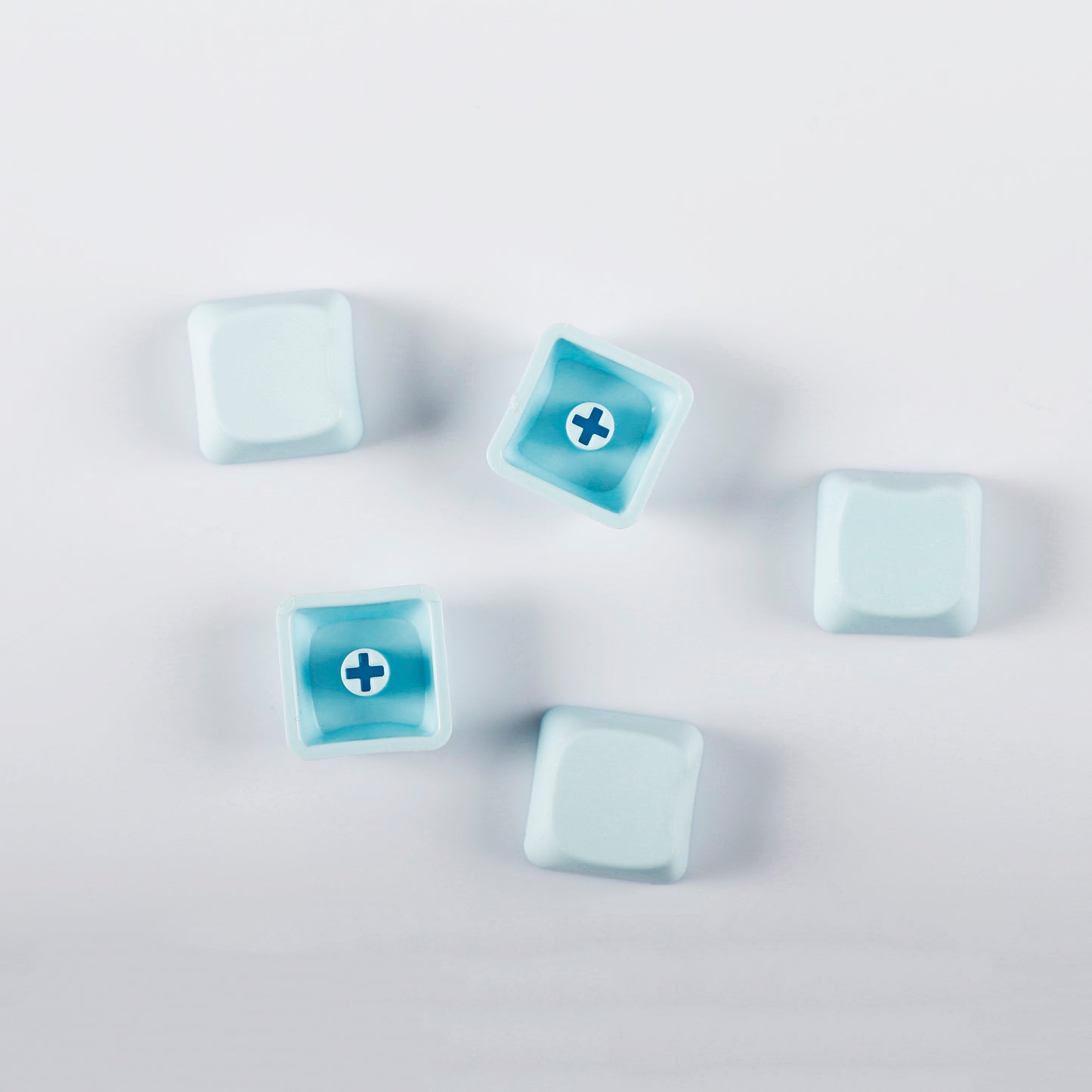 YMDK Cat Shape Blank 1u Keycap Thick 1.45mm Personality Cute Custom Keycaps PC Smooth Surface for MX Mechanical Gaming Keyboard