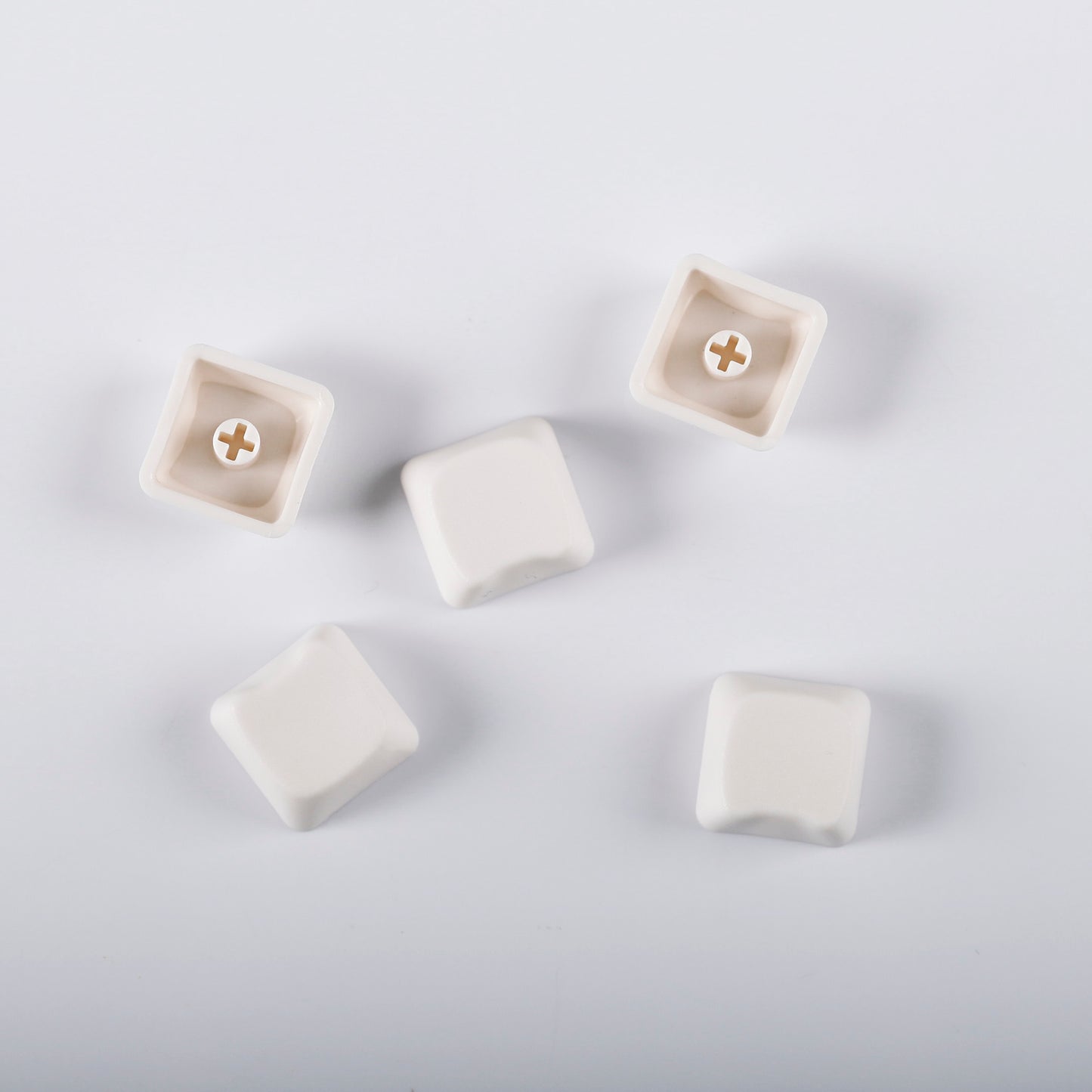 YMDK Cat Shape Blank 1u Keycap Thick 1.45mm Personality Cute Custom Keycaps PC Smooth Surface for MX Mechanical Gaming Keyboard