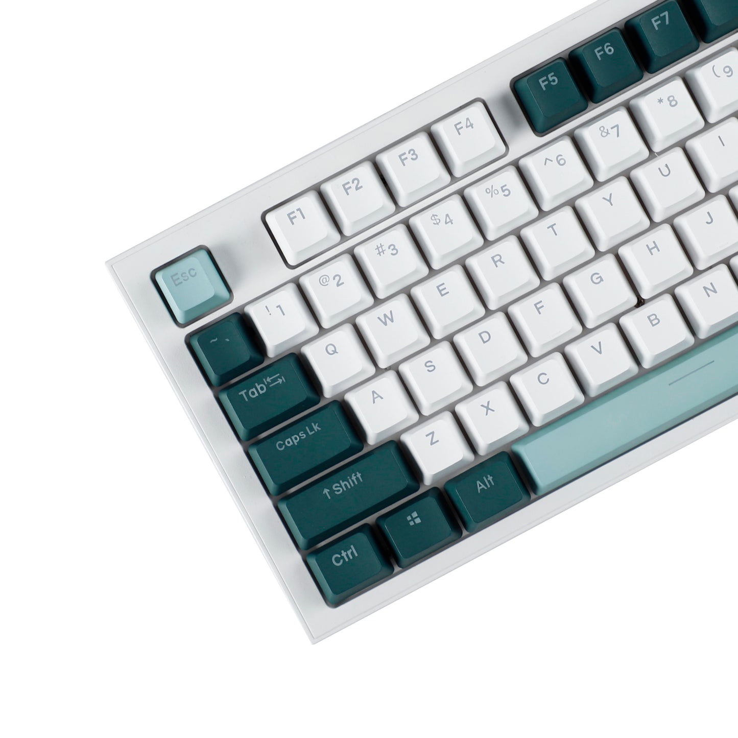 YMDK Botanical Backlit 124 Keycaps(Double Shot OEM Profile/104 87 84 68 Using)