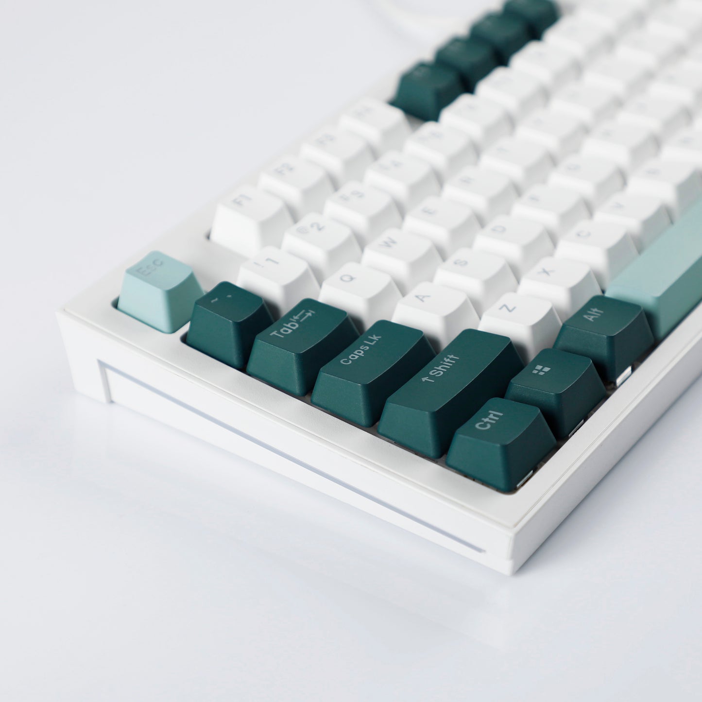 YMDK Botanical Backlit 124 Keycaps(Double Shot OEM Profile/104 87 84 68 Using)