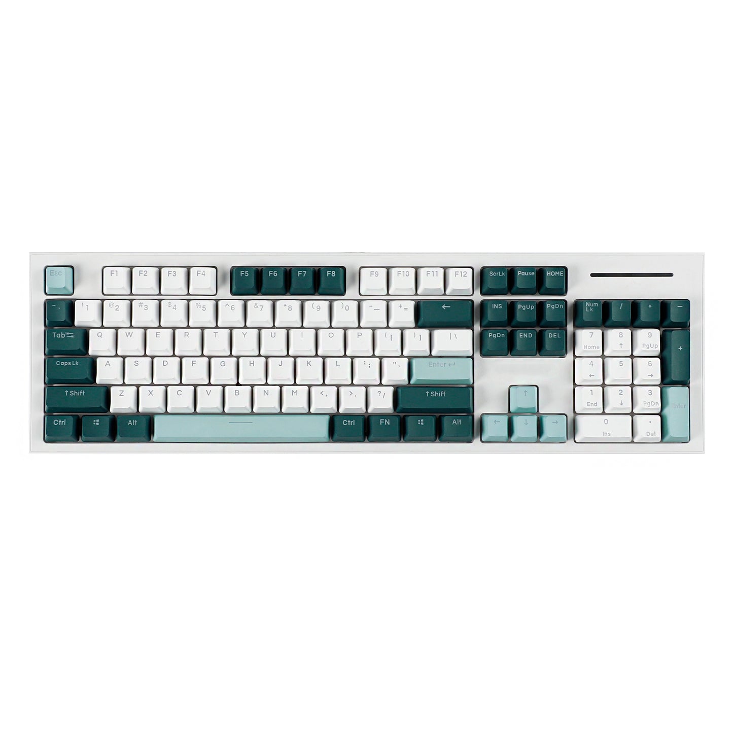 YMDK Botanical Backlit 124 Keycaps(Double Shot OEM Profile/104 87 84 68 Using)