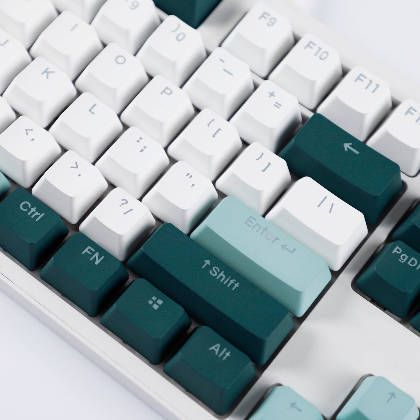 YMDK Botanical Backlit 124 Keycaps(Double Shot OEM Profile/104 87 84 68 Using)