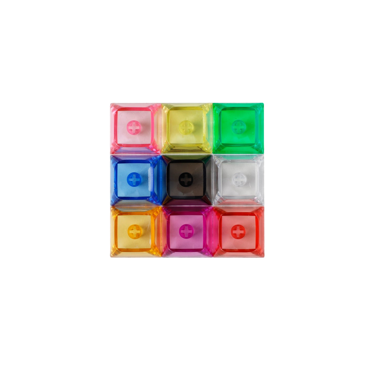 800 PCS XDA V2 ZDA 1u Keycaps Blank Clear PC Height≈9.6mm(Wholesale)