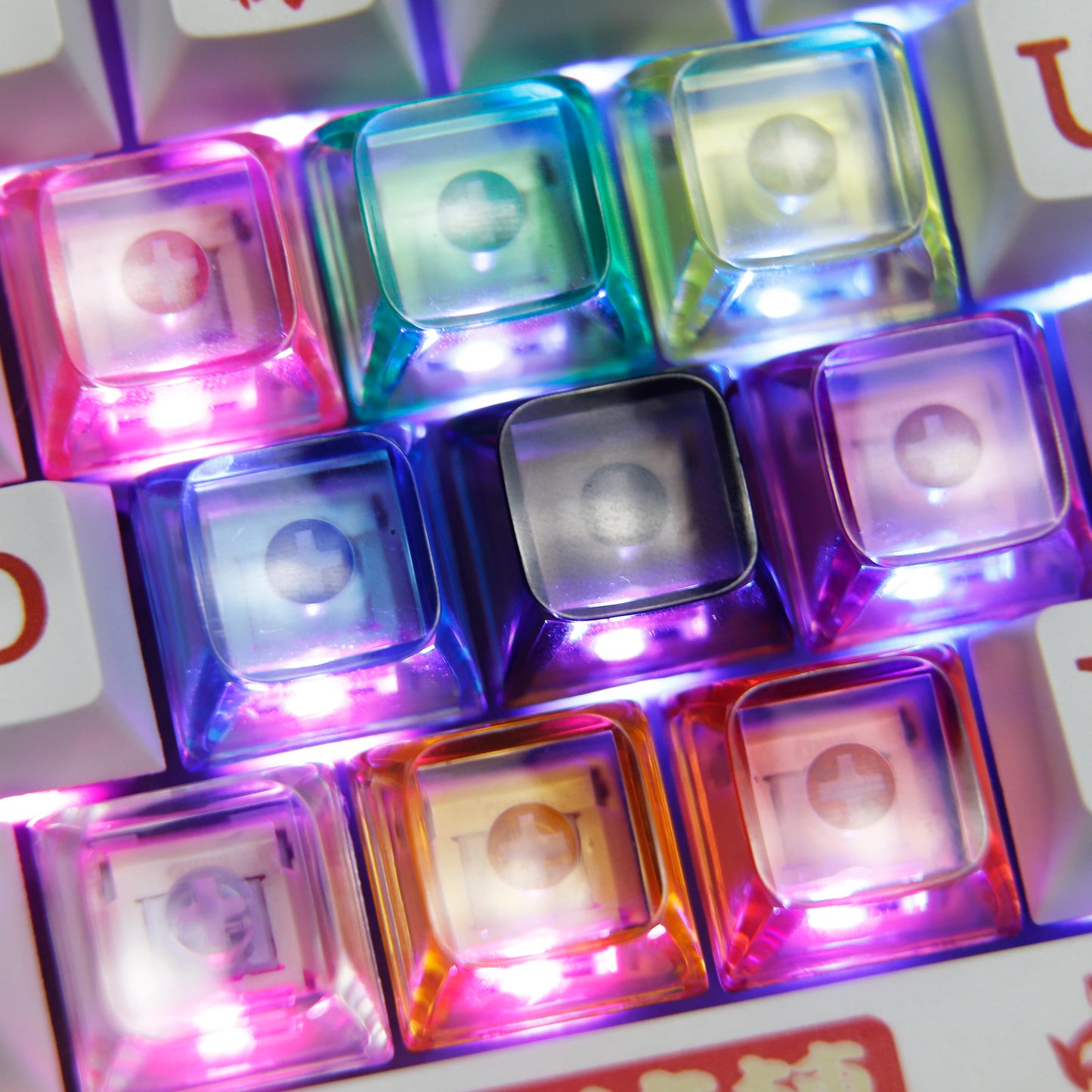 800 PCS XDA V2 ZDA 1u Keycaps Blank Clear PC Height≈9.6mm(Wholesale)
