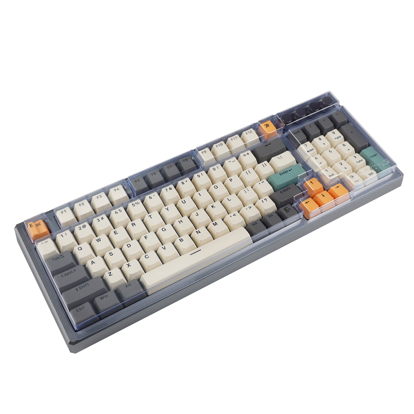 SKYLOONG GK980 Aluminum Case 4 Knobs Triple-Mode 1800 Gasket RGB Hot Swappable Macro Programmable Bluetooth Wired 2.4G Fully Mechanical Keyboard