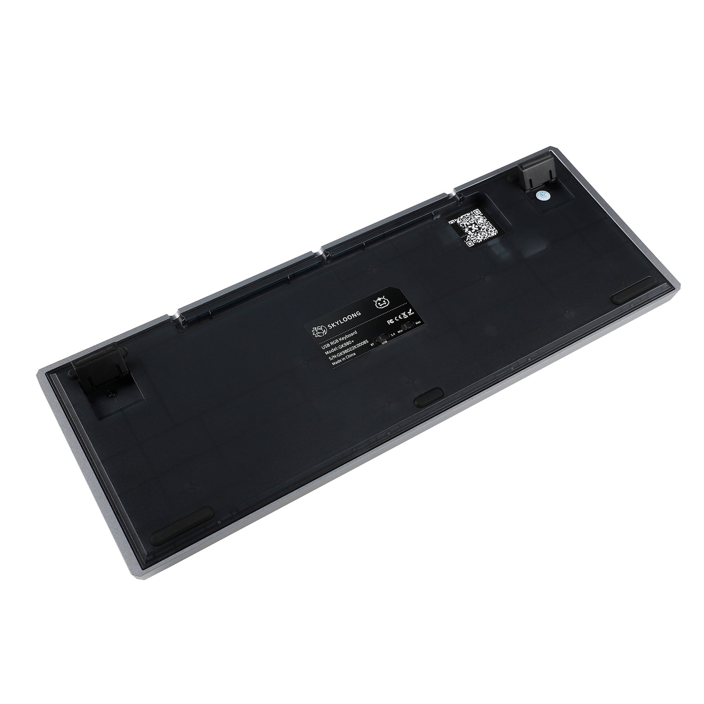GK980 Aluminum Triple-Mode 4 Knobs Gasket RGB Hot Swappable Bluetooth 2.4G Mechanical Keyboard Kit(Macro Programmable)