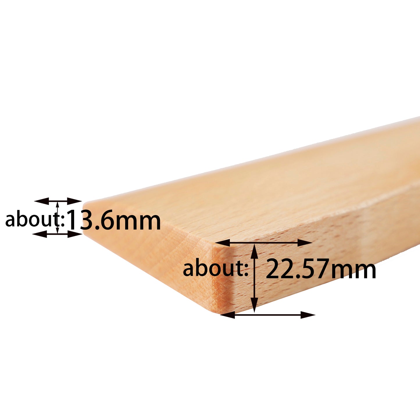 YMDK Wooden Wrist Rest Solid Wood For Keychron Q8(Walnut or beech)