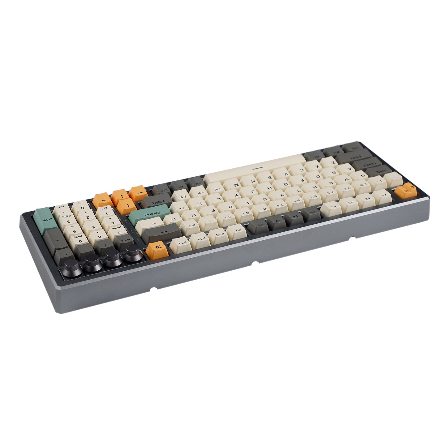 SKYLOONG GK980 Aluminum Case 4 Knobs Triple-Mode 1800 Gasket RGB Hot Swappable Macro Programmable Bluetooth Wired 2.4G Fully Mechanical Keyboard