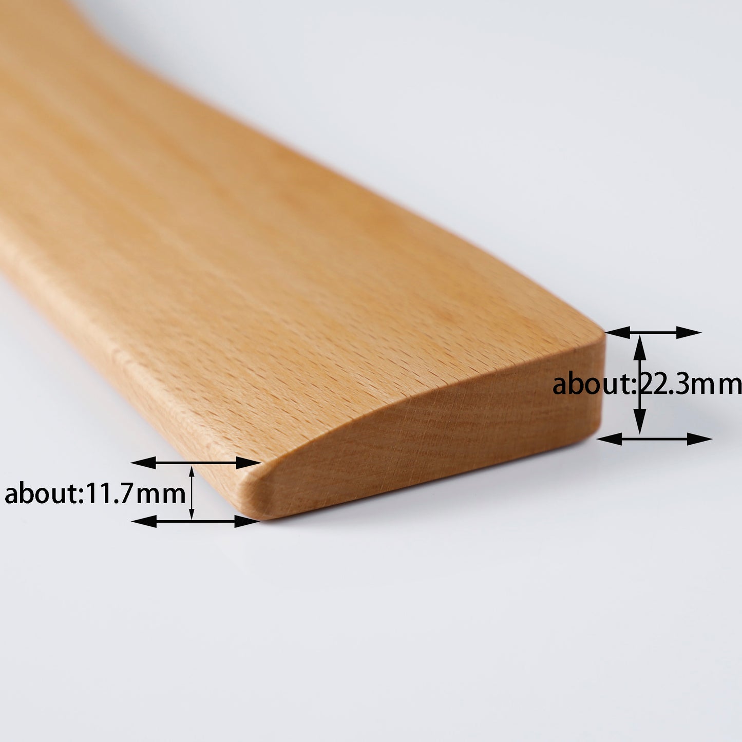 YMDK Wooden Wrist Rest Solid Wood For Keychron Q10(Walnut or beech)