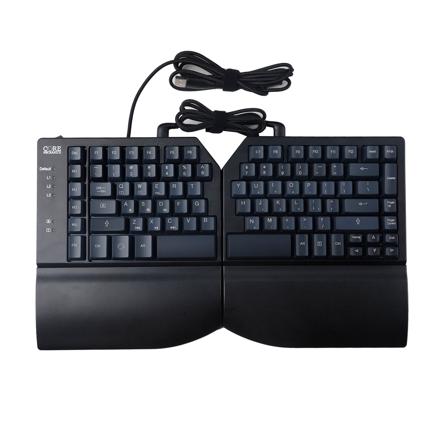 Split 75% NKRO Core Alps Matias Silent Switches Magnetic Hand Rests Ergonomics Fully Programmable Macro Mechanical Keyboard